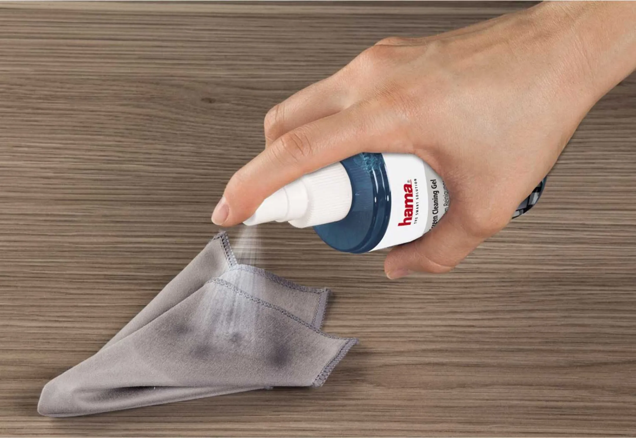 Hama Gel nettoyant pour écran - 200ml - chiffon microfibre image