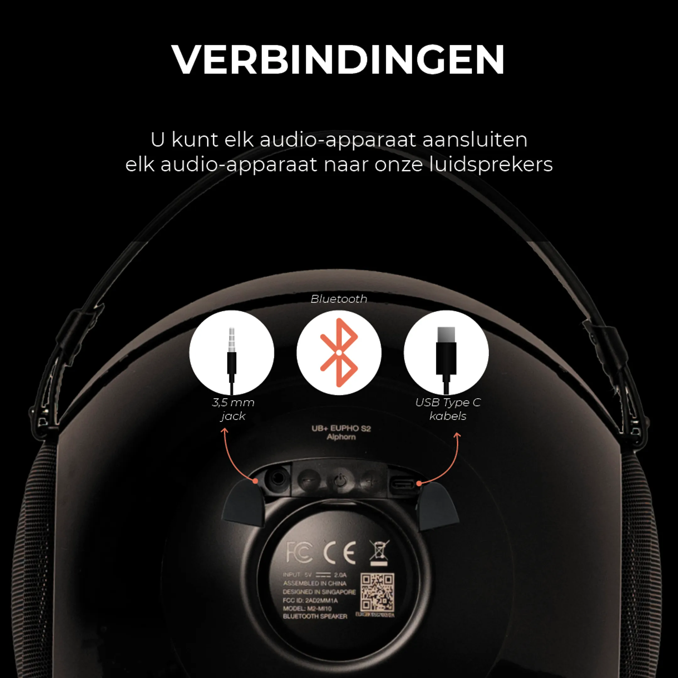 UB+ Bluetooth Speaker Eupho S2 Alphorn - Wit image