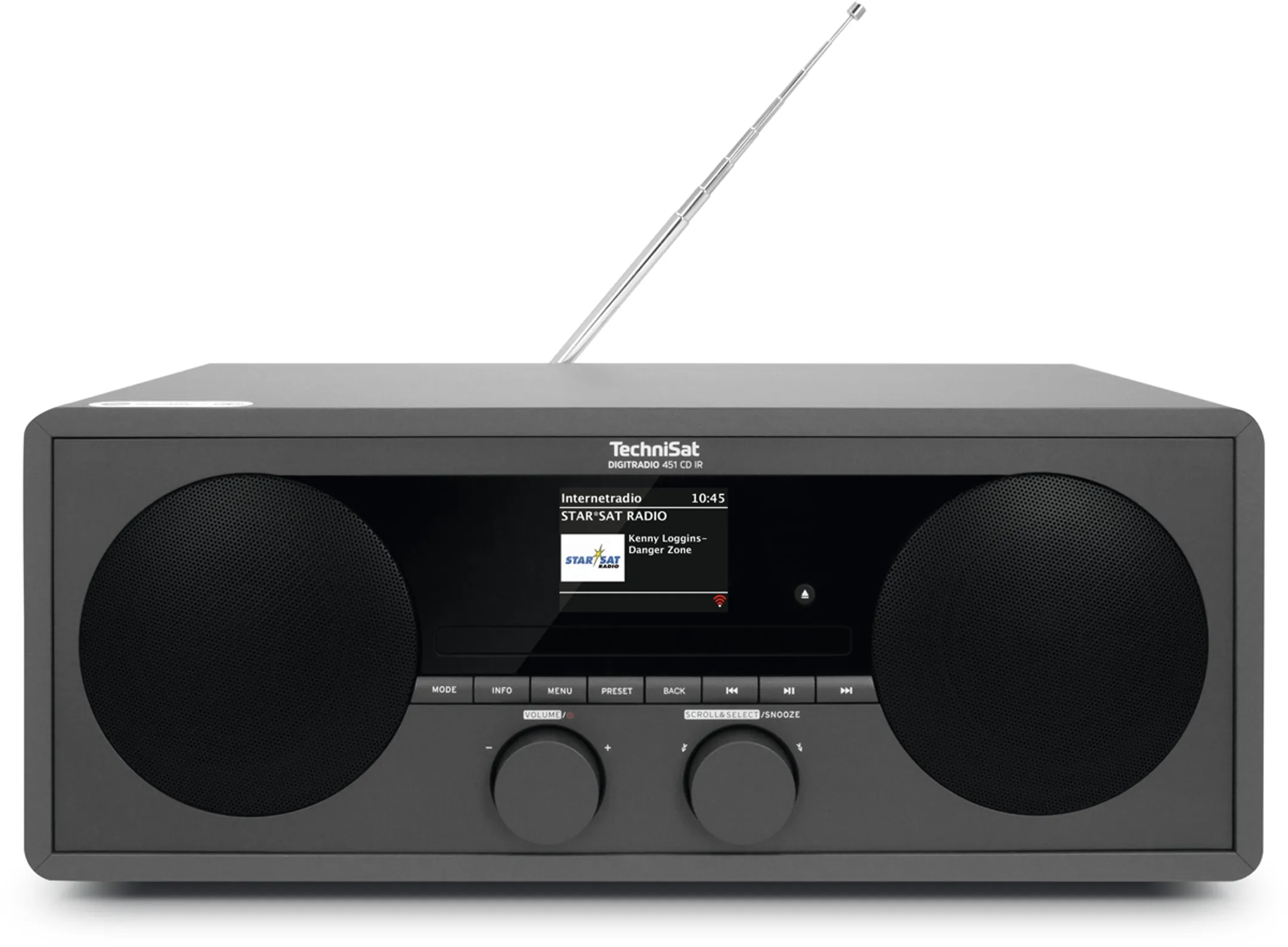 Technisat Internetradio met DAB+ - DigitRadio 451 - Zwart image