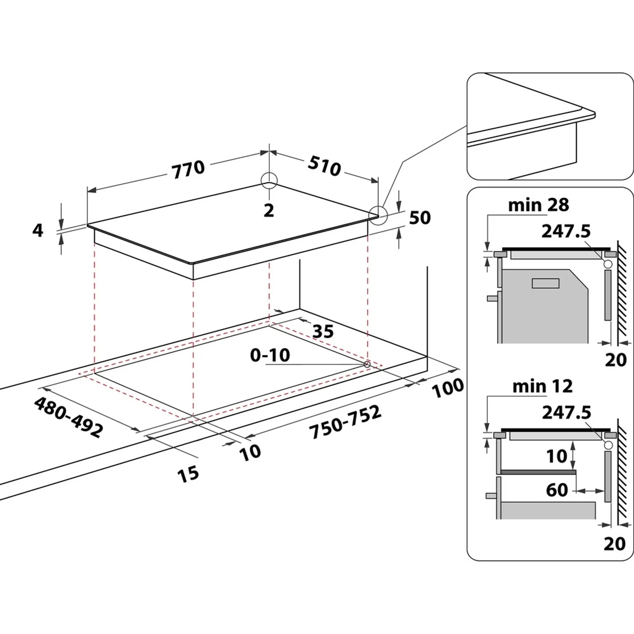 Whirlpool Inductiekookplaat WL S3377 BF image