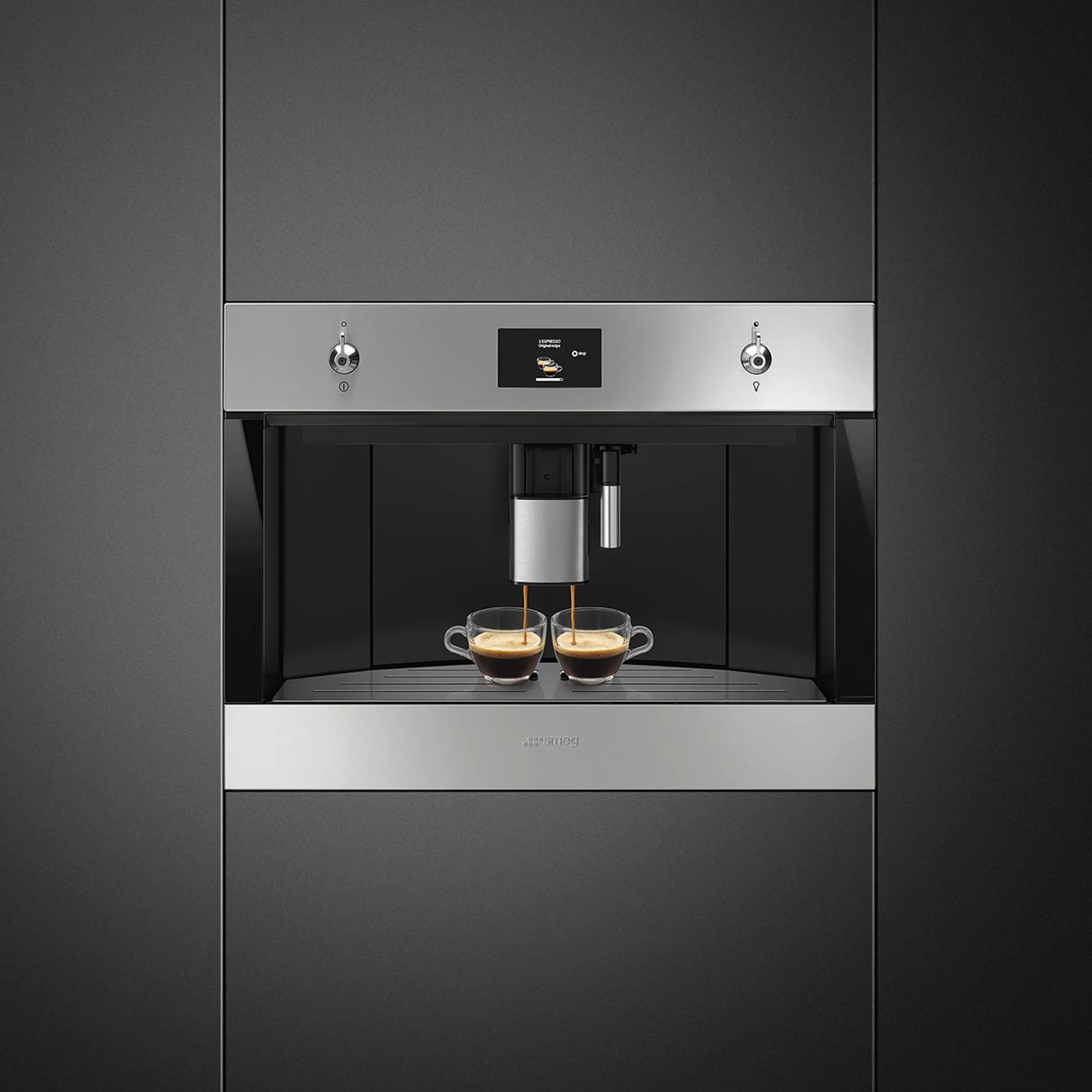 Smeg Machine à café encastrable CMS4303X image