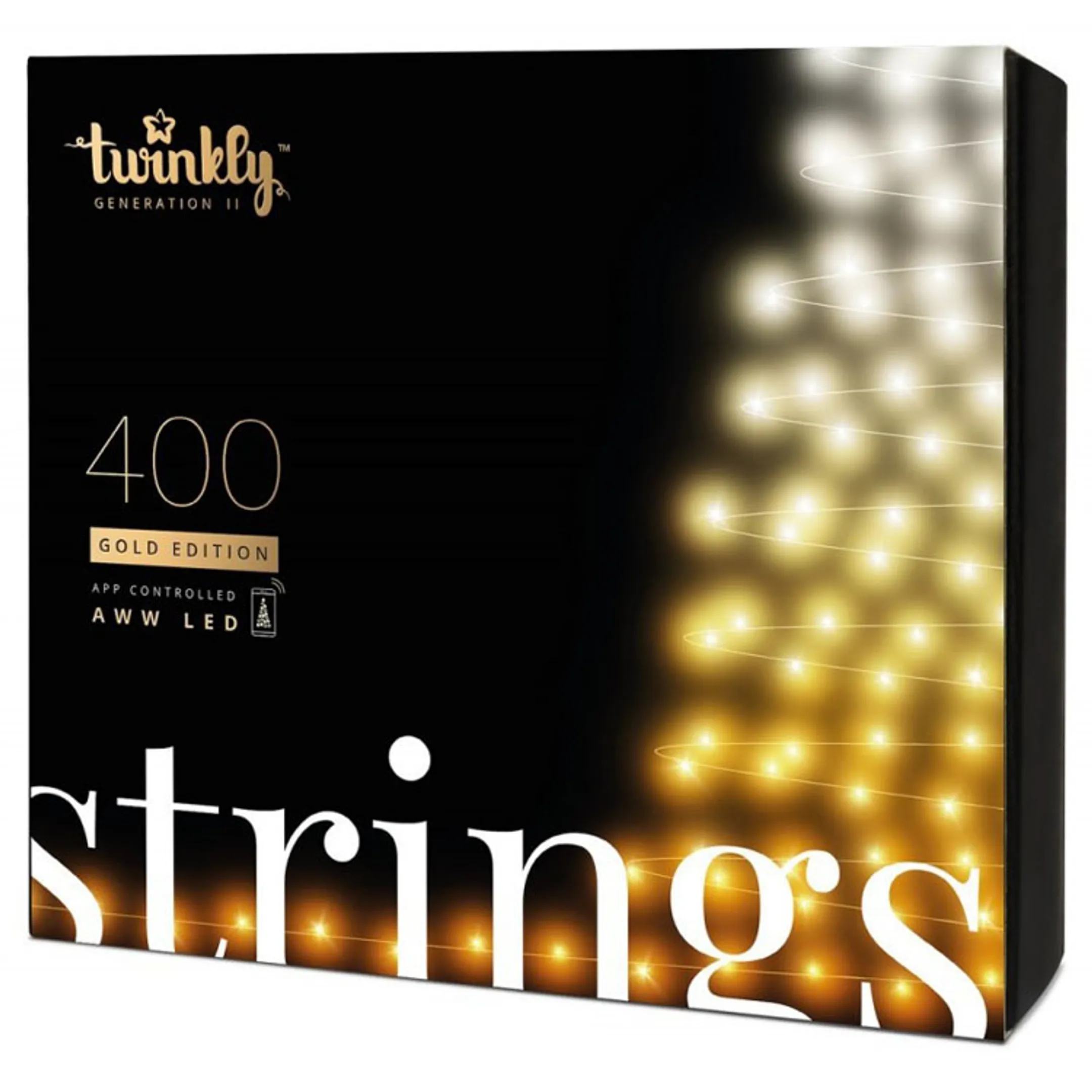 Strings Gold Edition - 400 LED's Amber & White