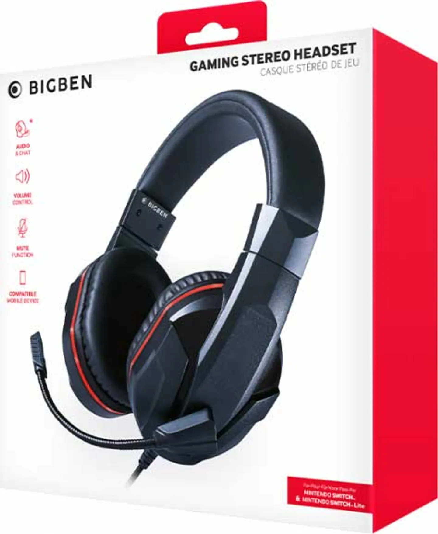 BigBen Stereo gaming headset voor Nintendo Switch (Lite) Bestel nu