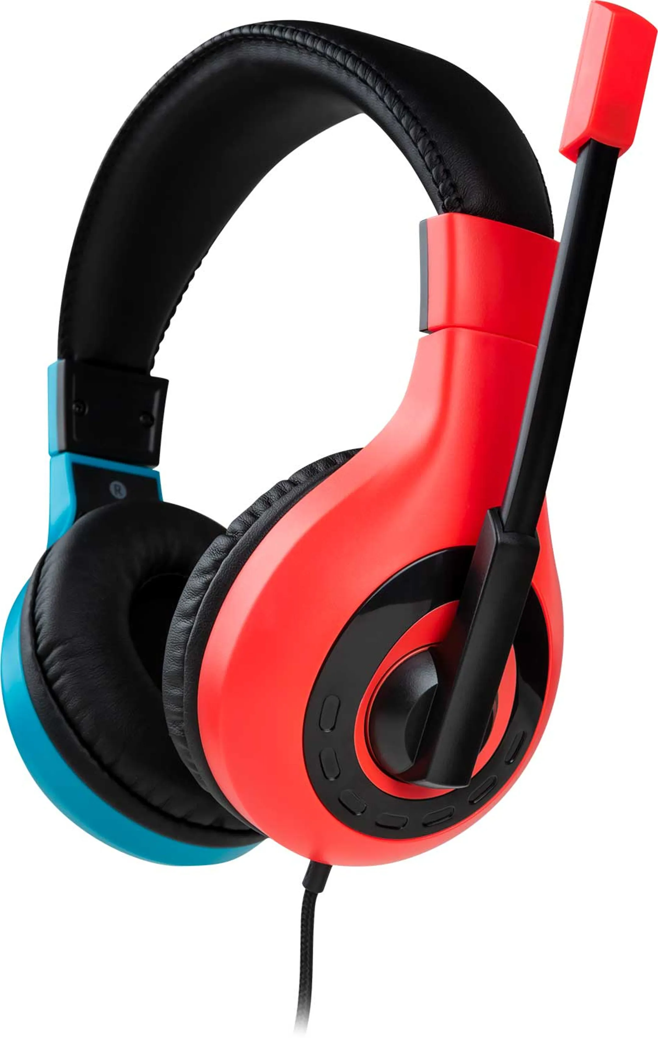 Casque gaming stéréo pour Nintendo Switch (Lite) - Rouge/Bleu