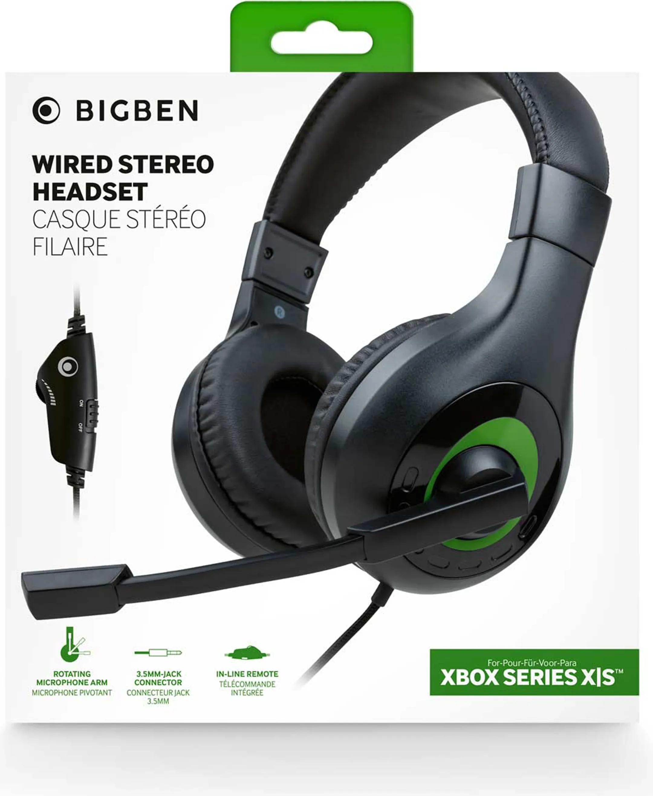 BigBen Casque gaming stéréo pour Xbox Series X/S - Noir image