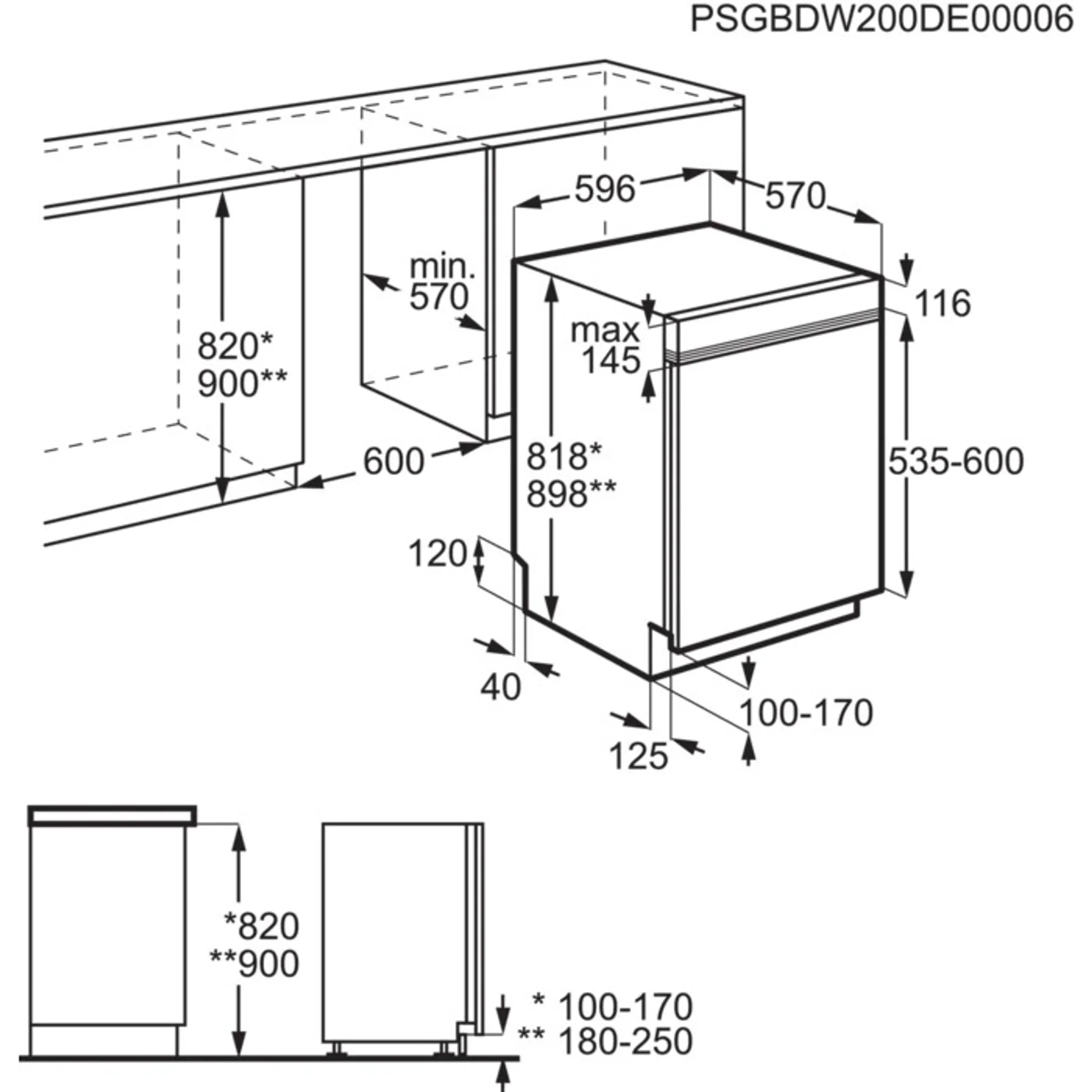 AEG Inbouw vaatwasser FES5396XZM AirDry image