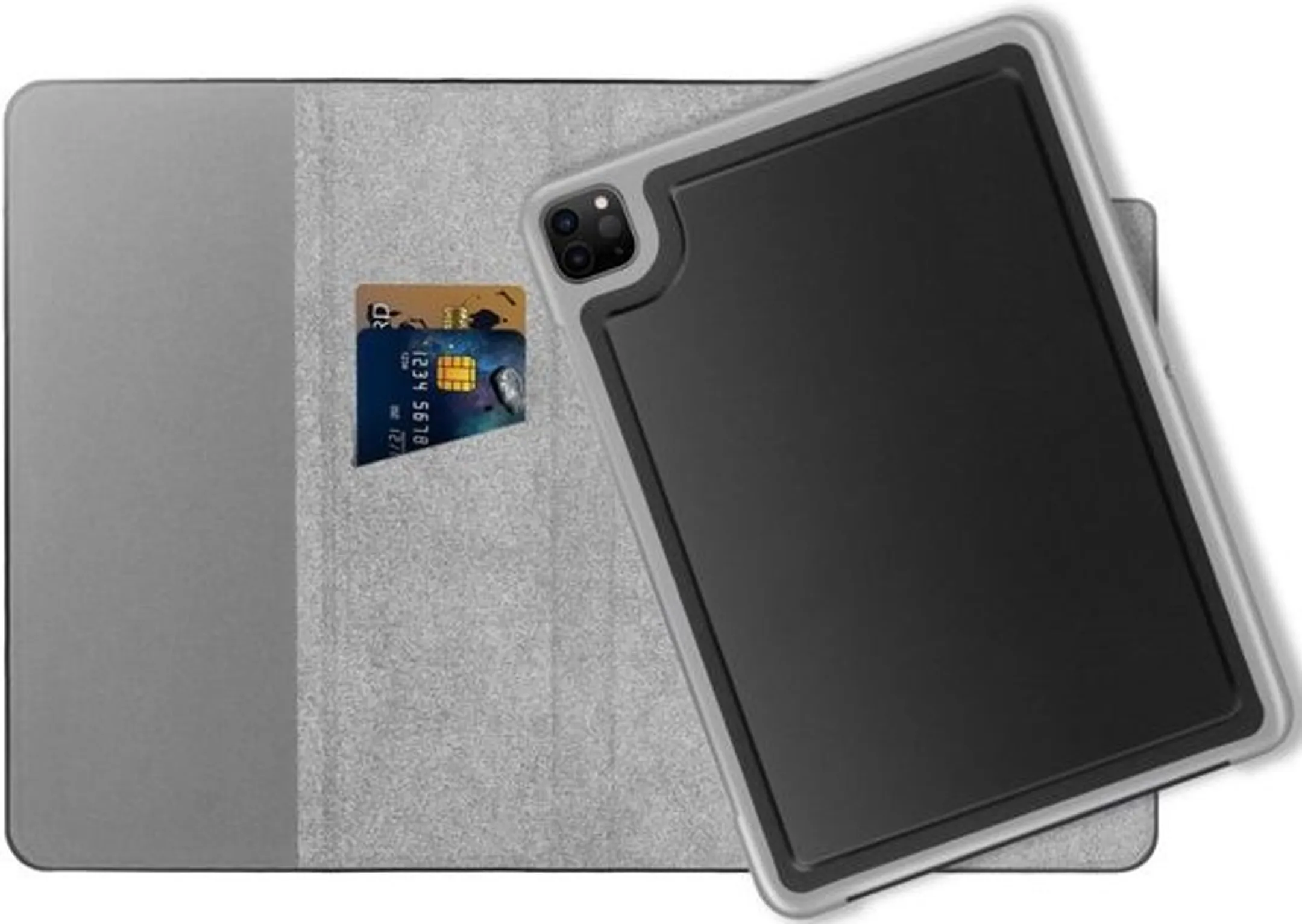 Adeqwat Étui livre 2-en-1 pour iPad Pro (2021) - Noir image