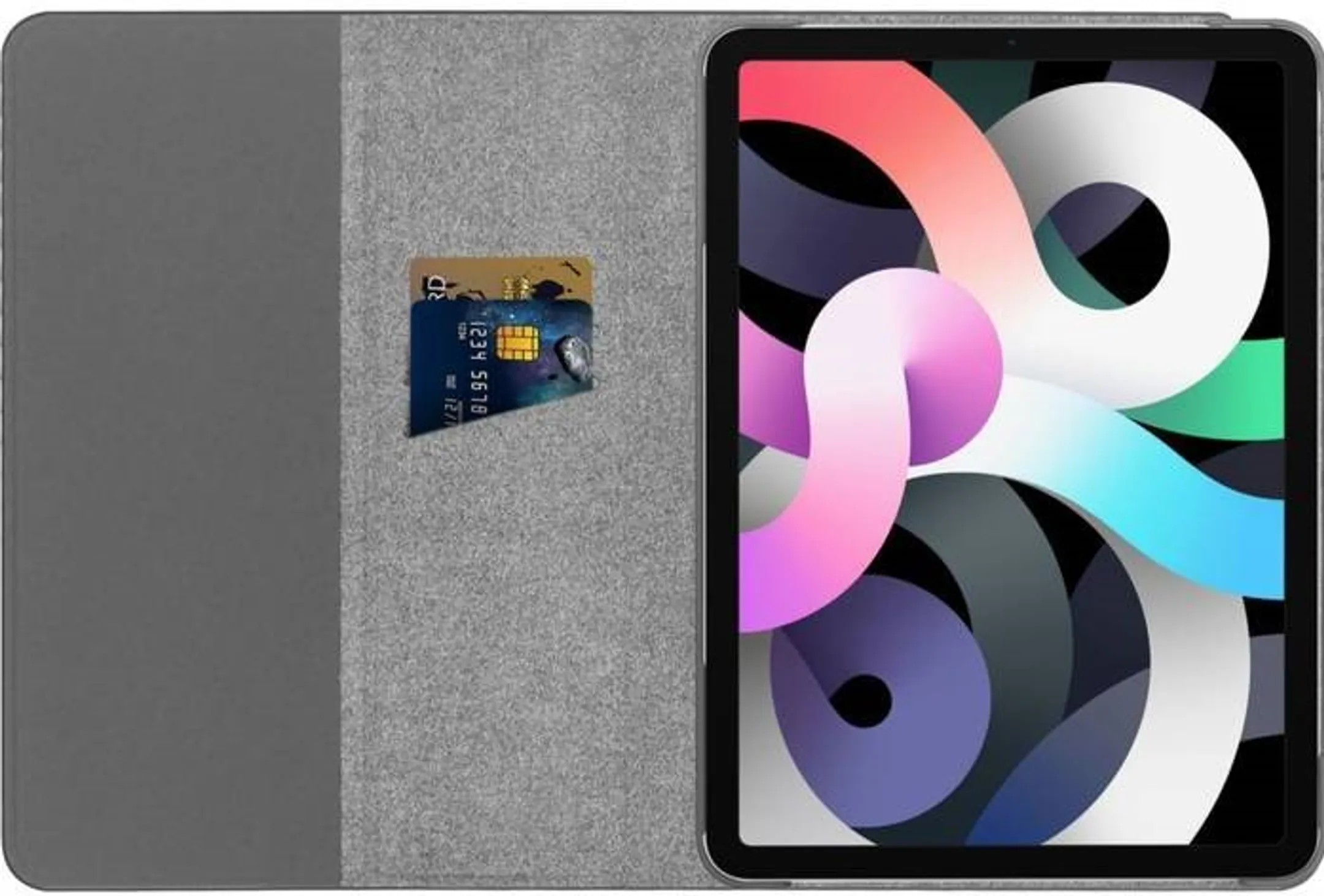Adeqwat Draaibare bookcover voor iPad Air (2022) - Zwart image