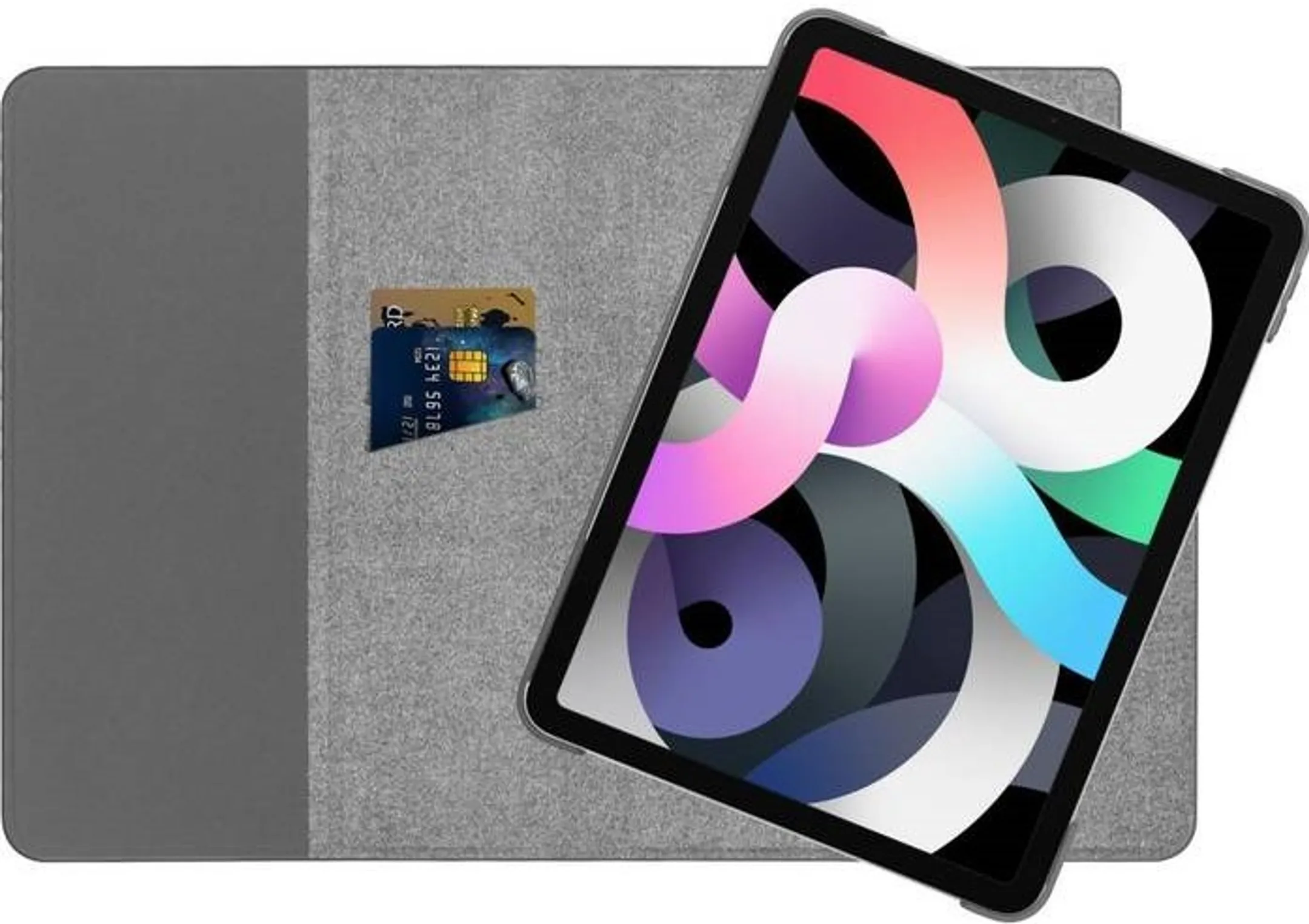 Adeqwat Draaibare bookcover voor iPad Air (2022) - Zwart image