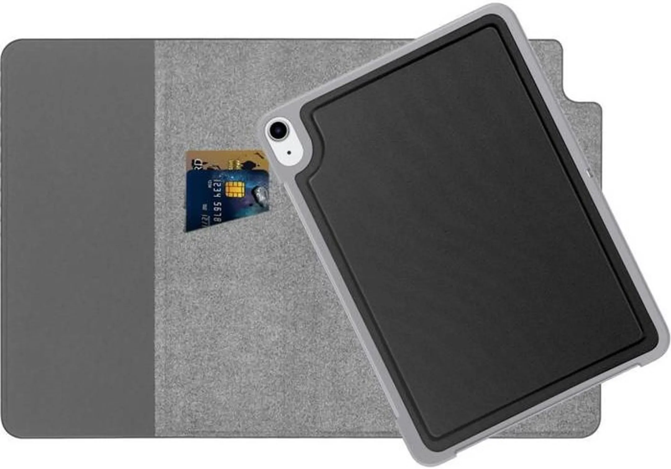 Adeqwat Draaibare bookcover voor iPad Air (2022) - Zwart image