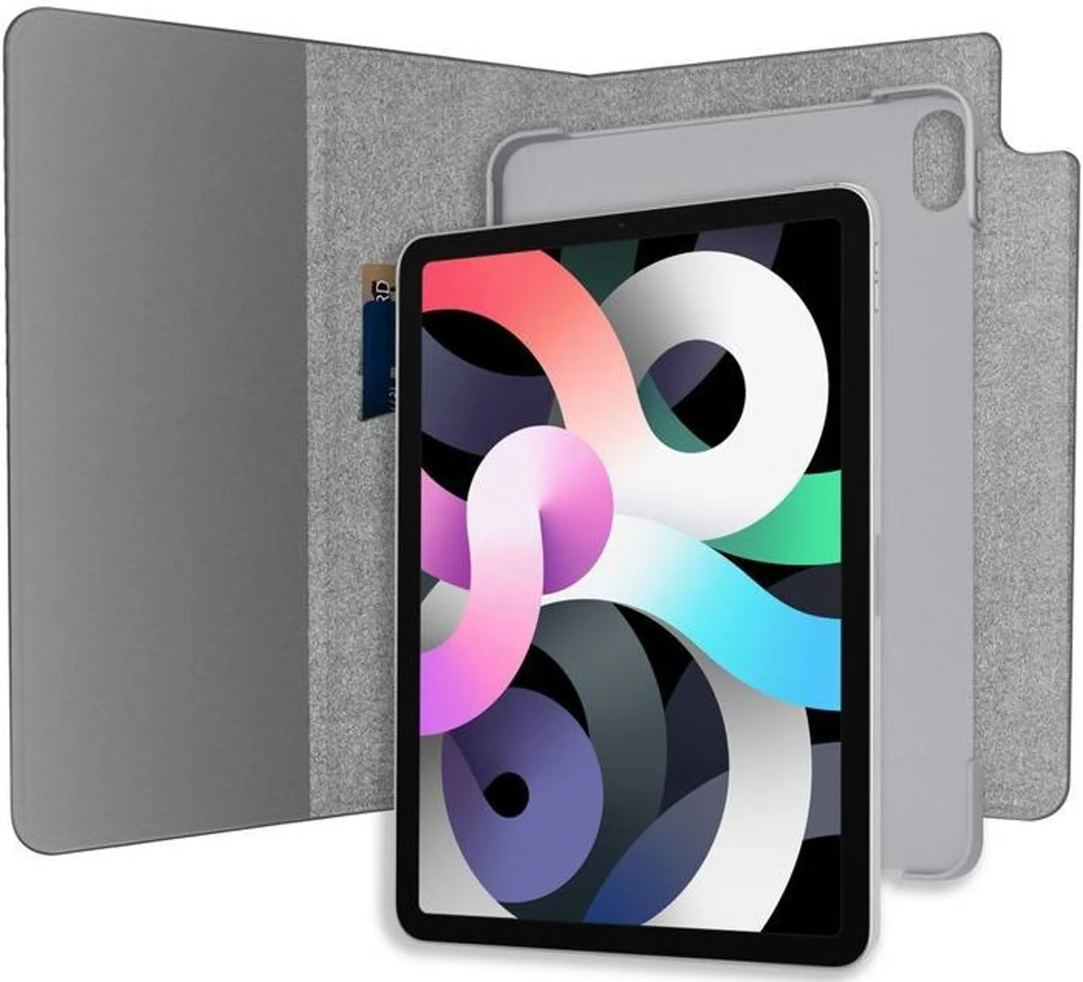 Adeqwat Draaibare bookcover voor iPad Air (2022) - Zwart image
