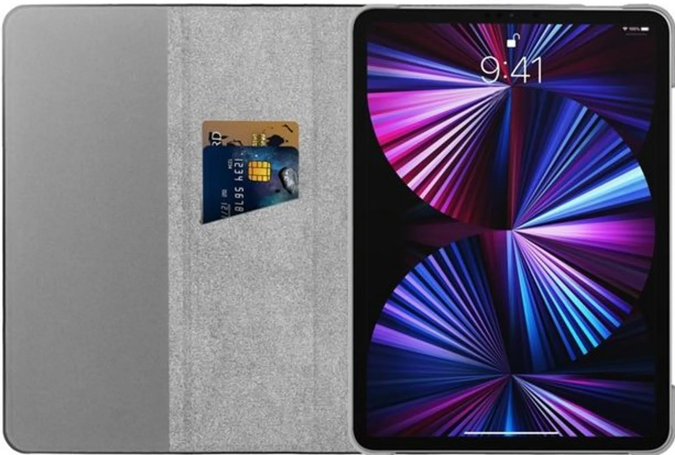 Adeqwat Étui livre 2-en-1 pour iPad Pro (2021) - Noir image