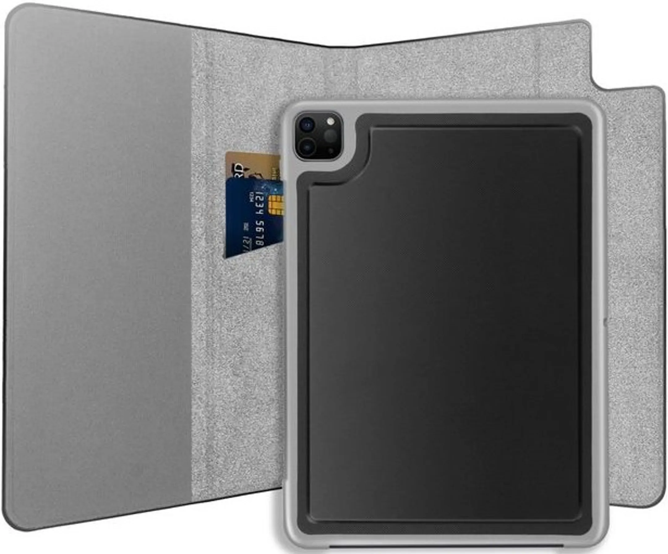 Adeqwat Étui livre 2-en-1 pour iPad Pro (2021) - Noir image