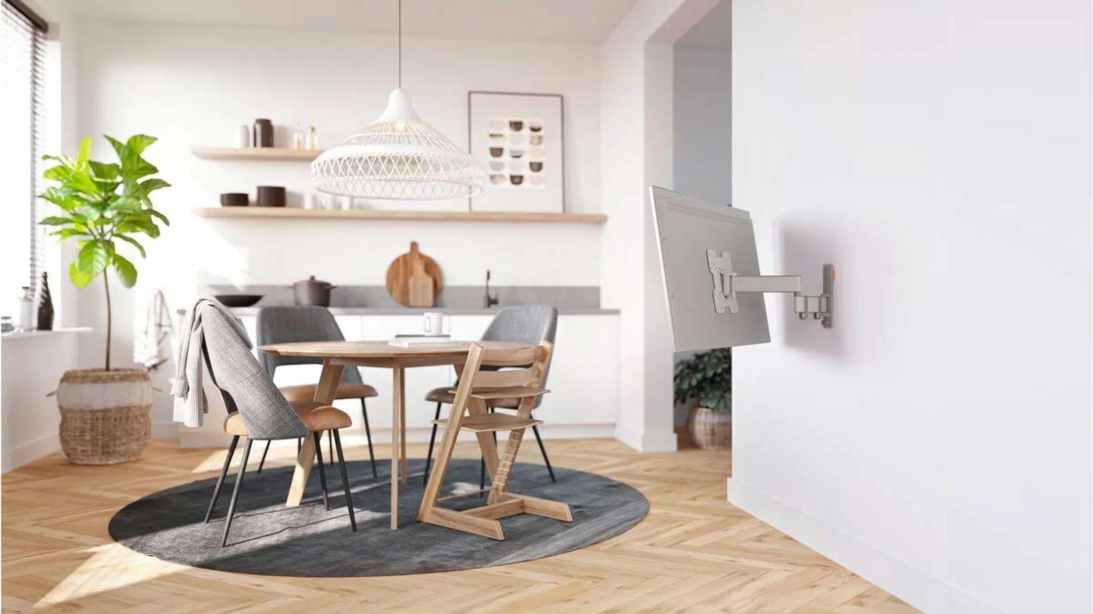 Vogels Draaibare TV-beugel TVM 3245 - 19" tot 43" - Wit image