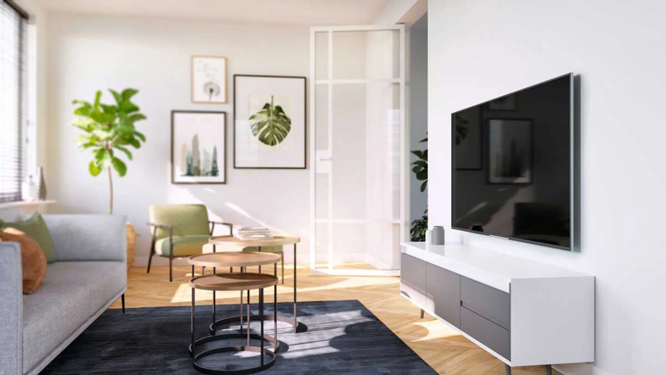 Vogels Platte TV-beugel TVM 3605 - 40" tot 100" image