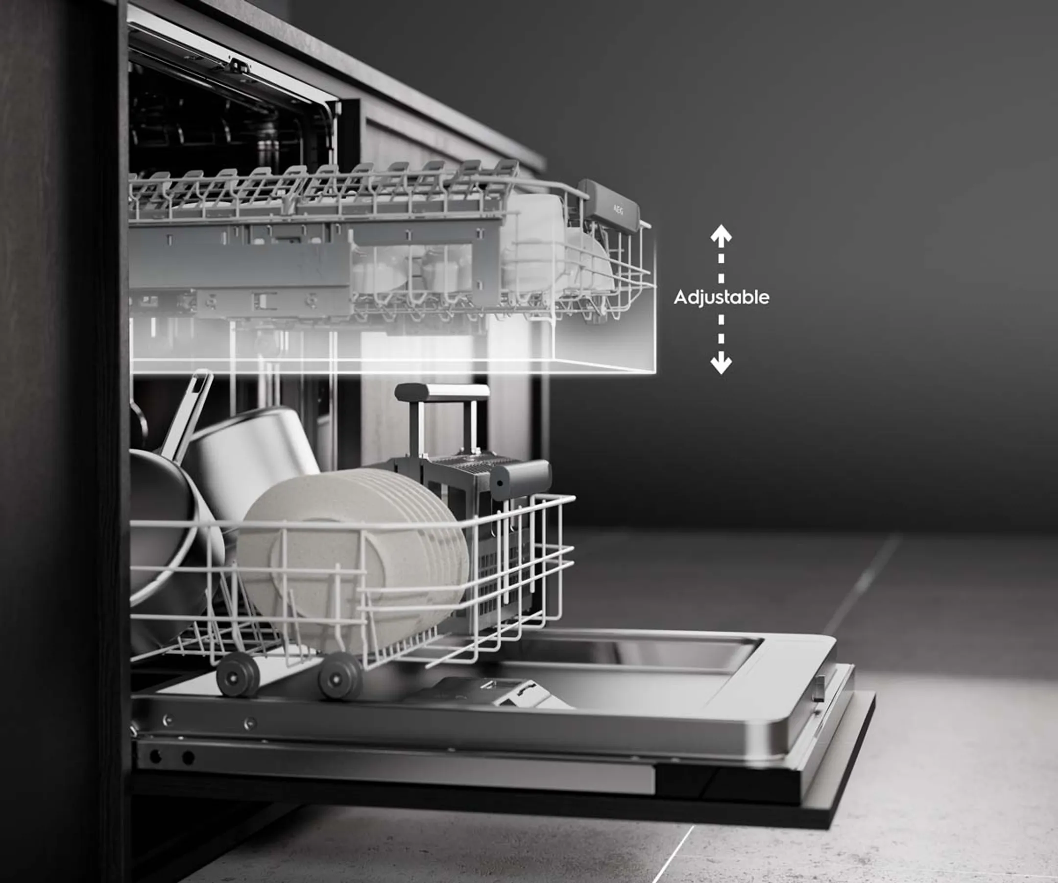 AEG Inbouw vaatwasser FSE73707P QuickSelect AirDry image