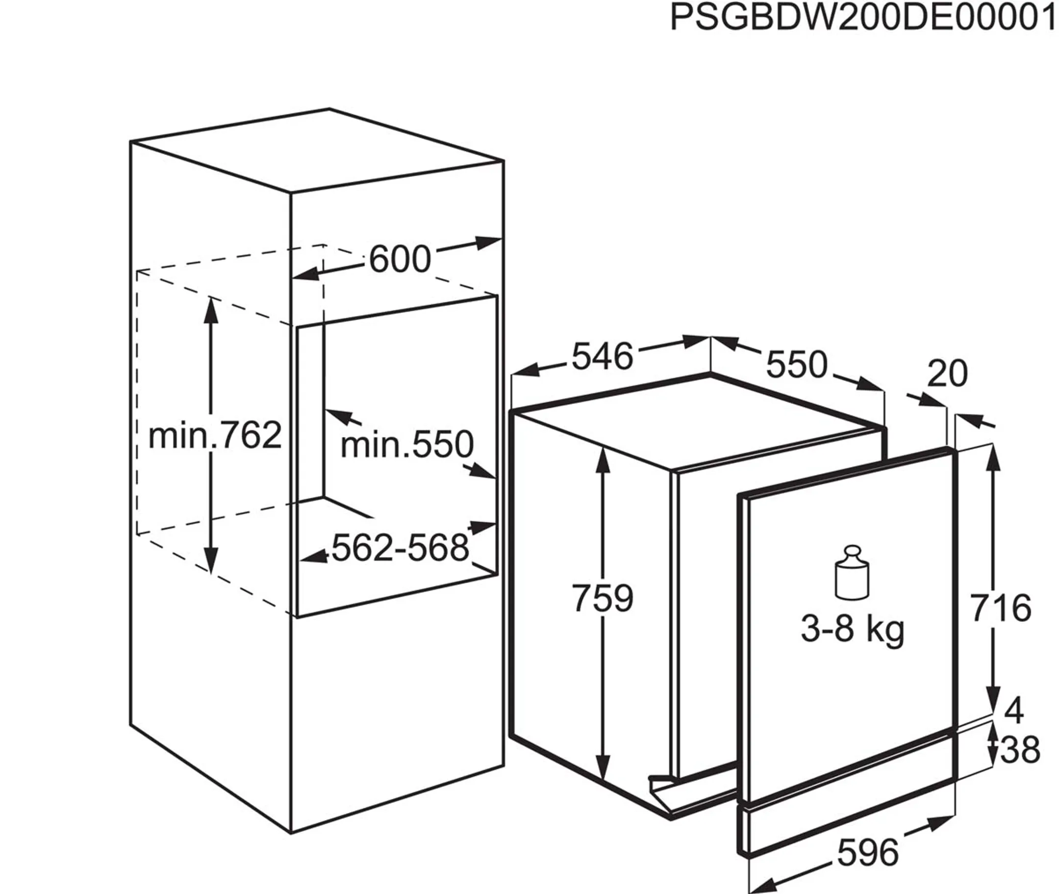Inbouw vaatwasser FSE63307P QuickSelect AirDry