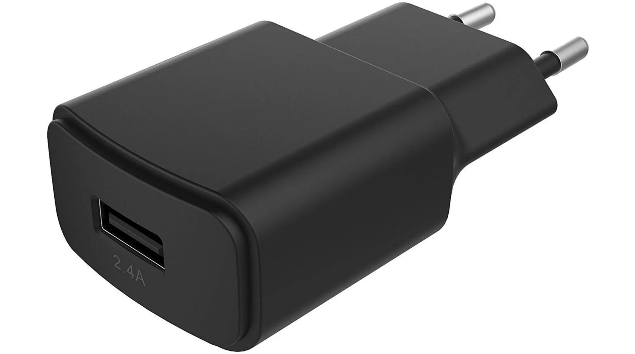 Essentiel-B USB netstroomlader 2,4 A + USB C-kabel - Zwart image