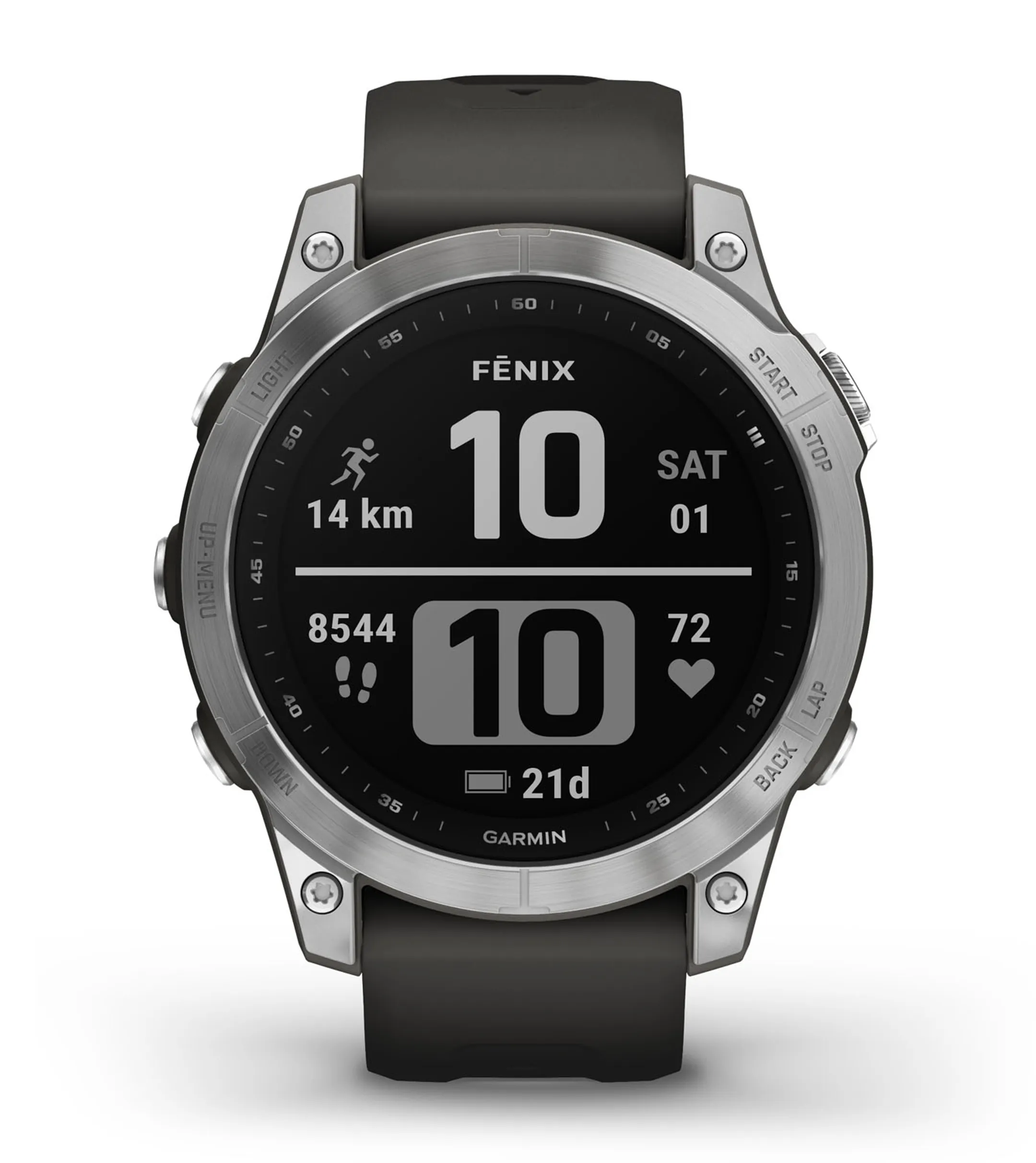 Fēnix 7 - Zilver (Grafiet)