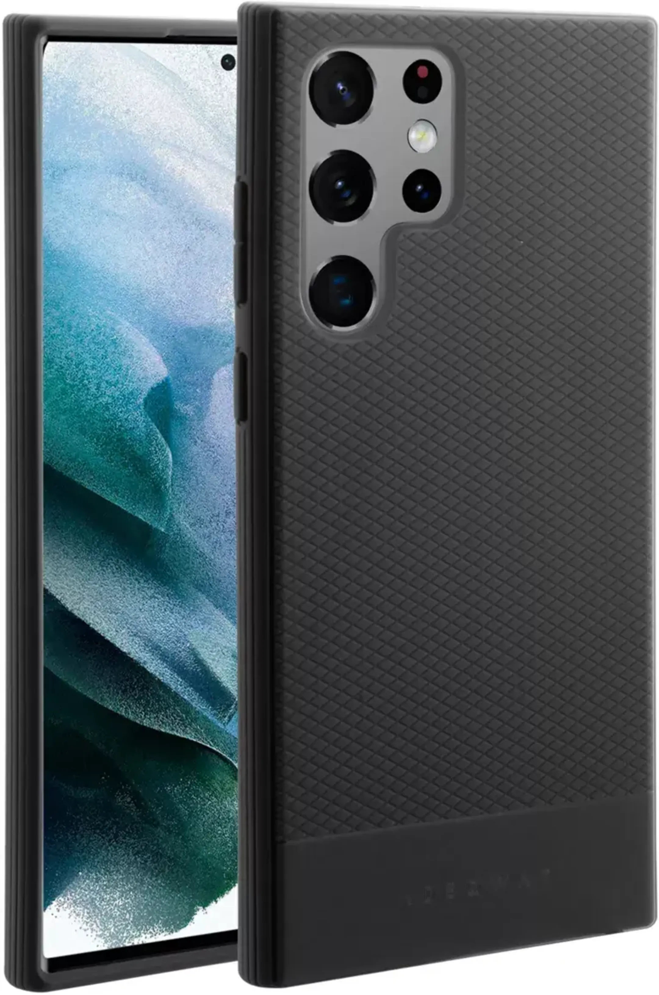 Backcover Souple voor Galaxy S22 Ultra - Zwart