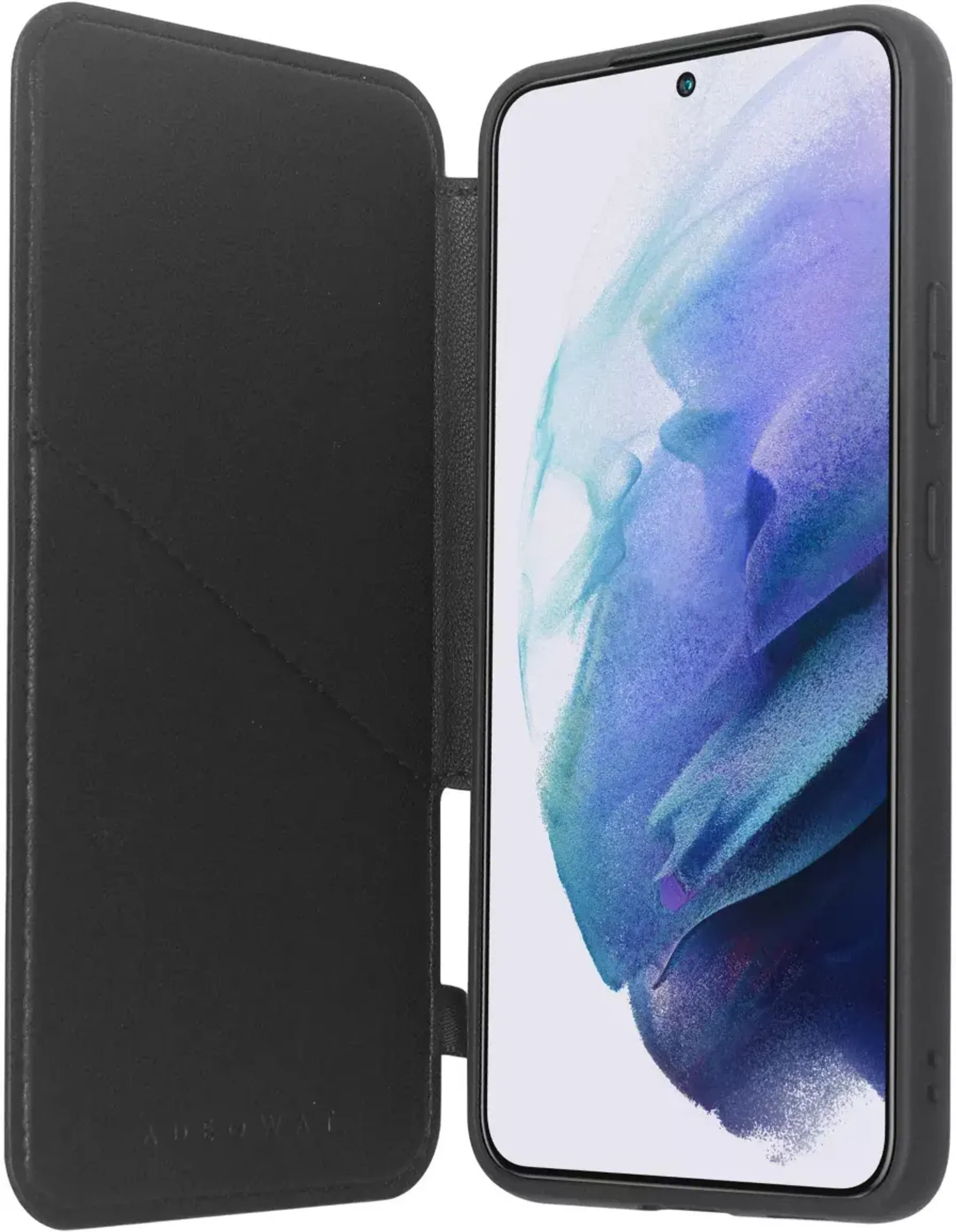Adeqwat Kunstlederen bookcover voor Galaxy S22+ - Zwart image