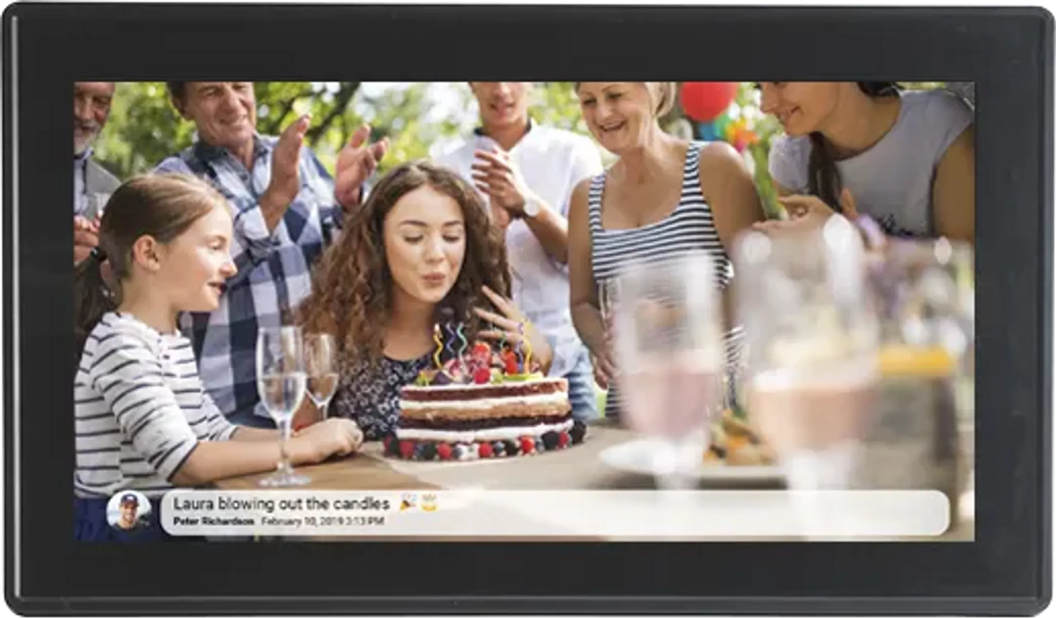 Cadre photo Frameo 15,6" Full HD IPS écran tactile - Noir - PFF-1514
