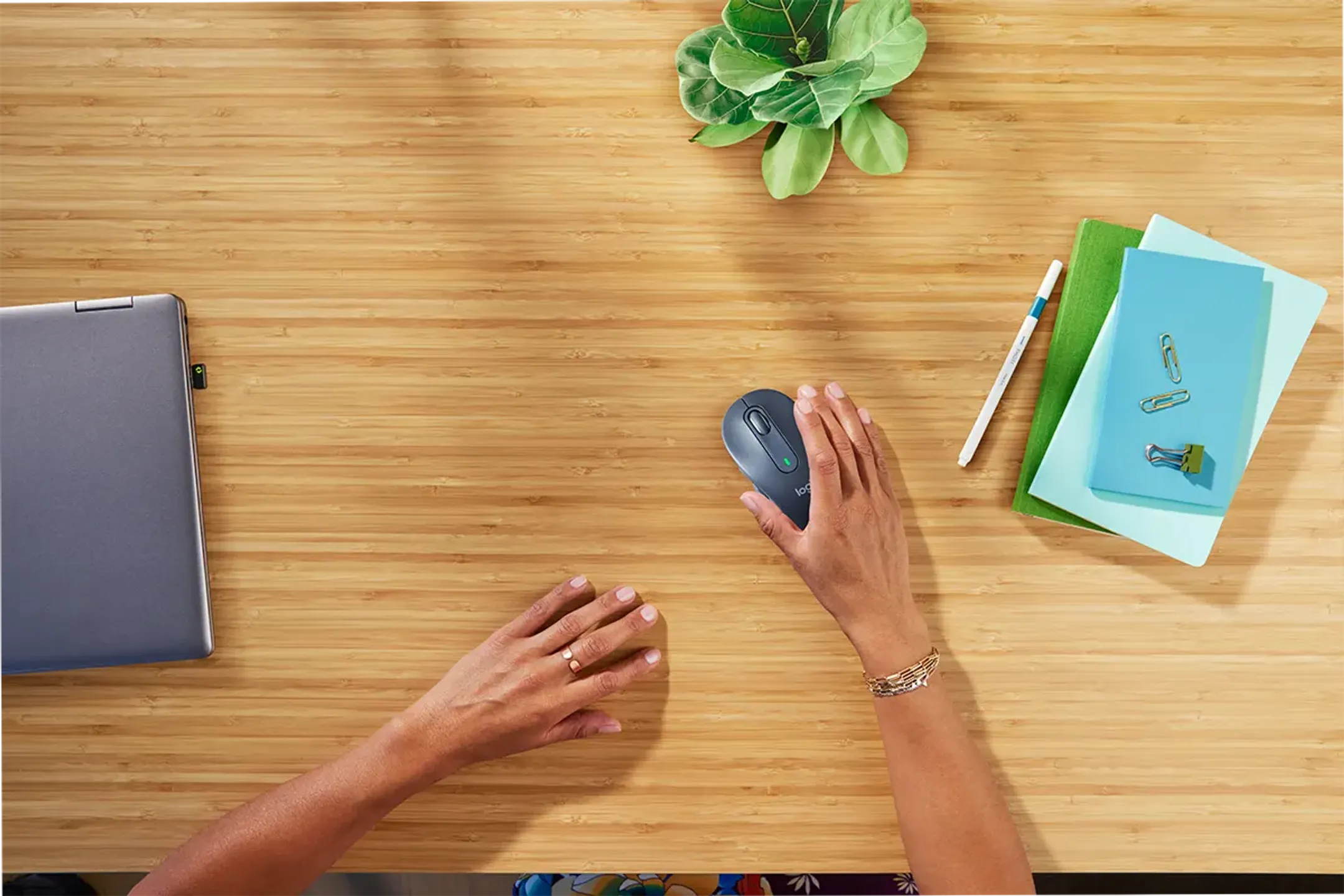 Logitech Draadloze Muis Signature M650 Large - Graphite image