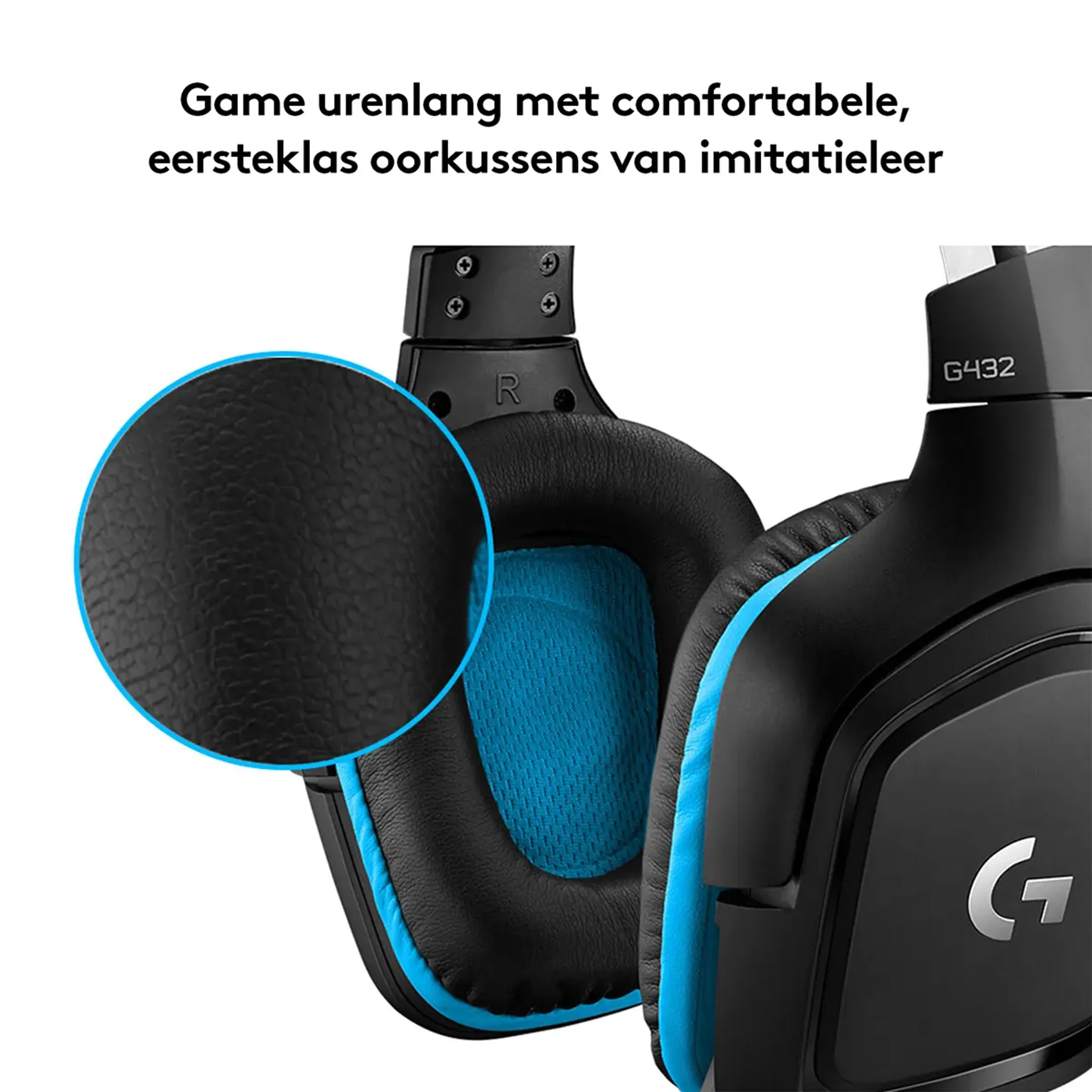 Logitech G G432 7.1 surround sound gaming headset - Zwart image