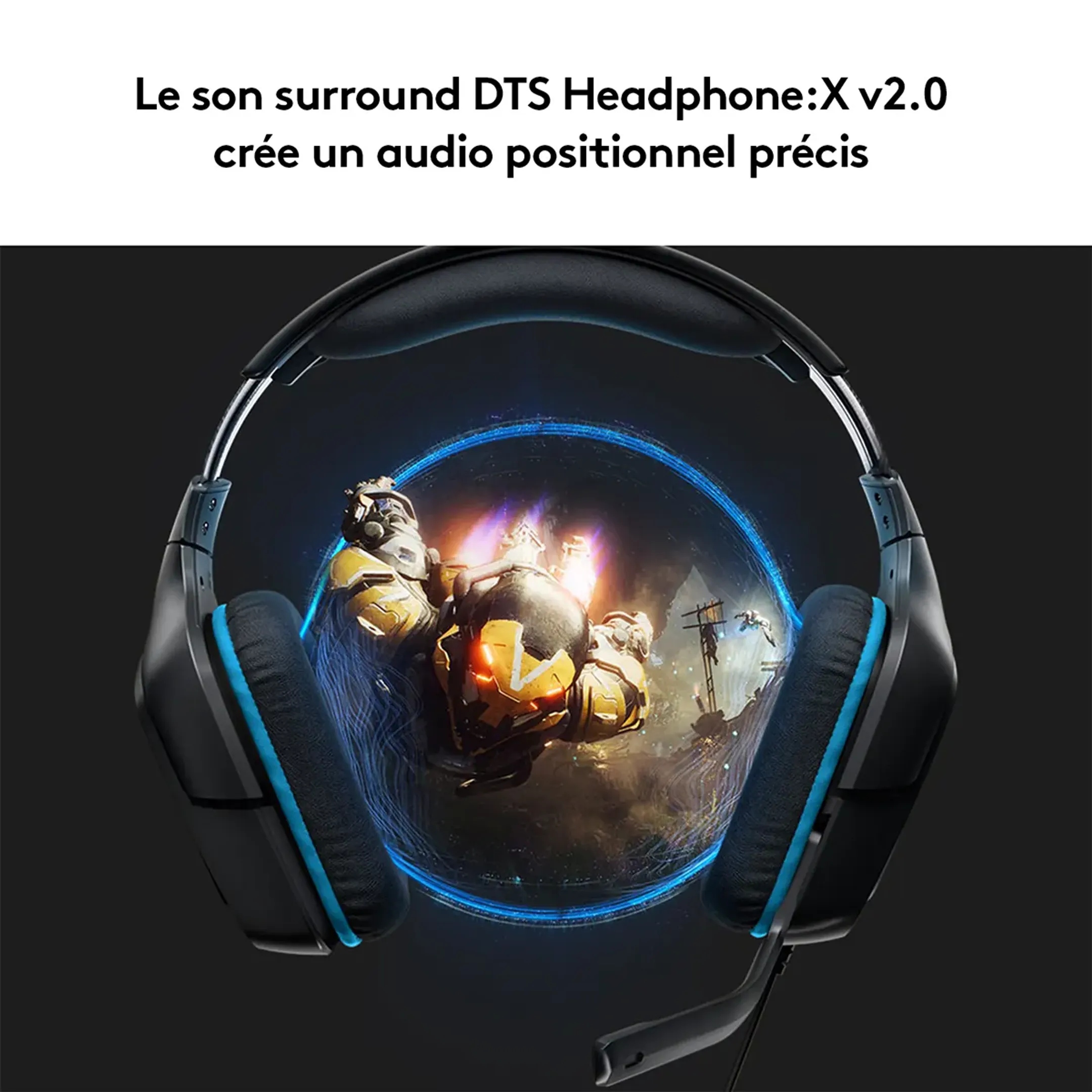 Logitech G Casque gaming 7.1 surround sound G432 - Noir image