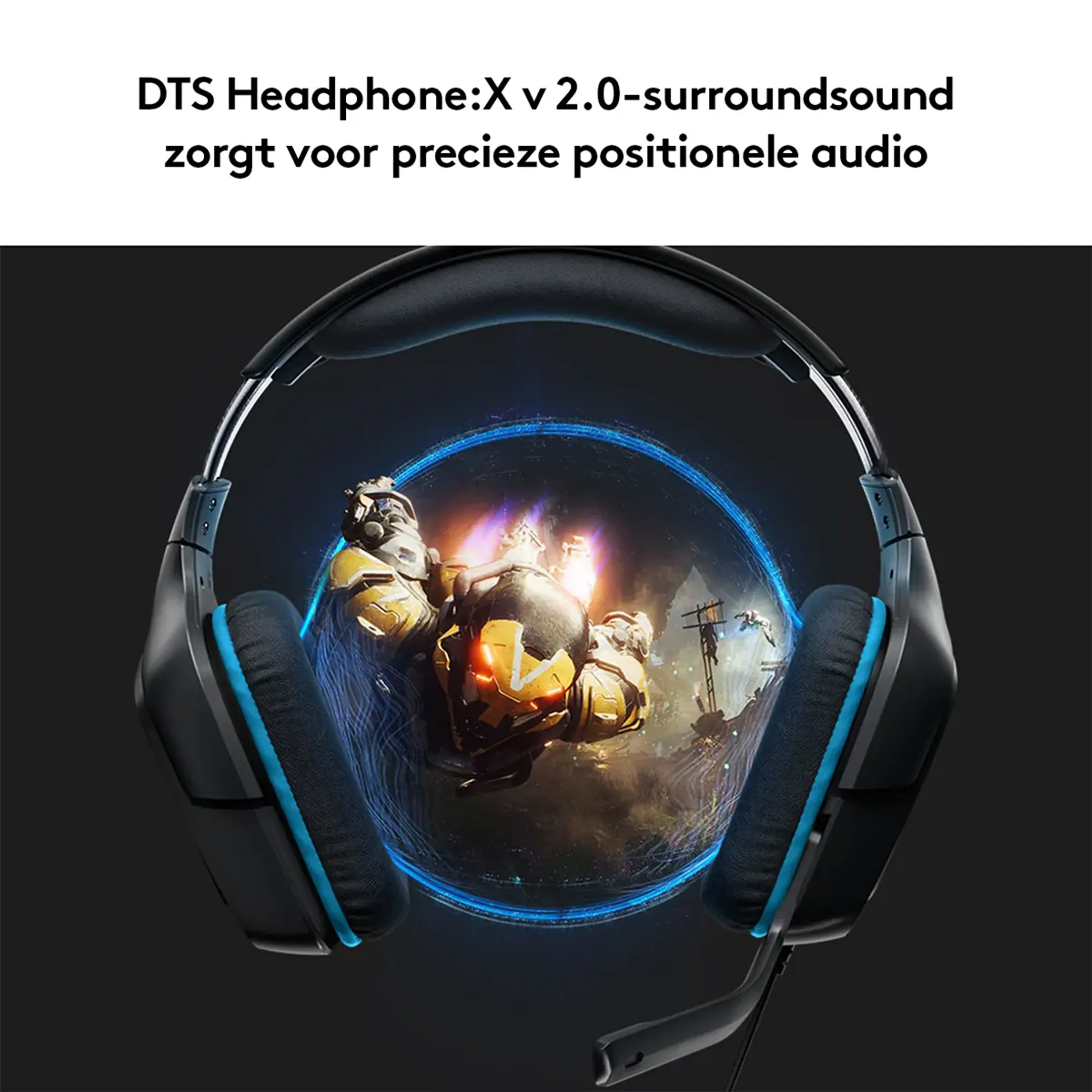 Logitech G G432 7.1 surround sound gaming headset - Zwart image