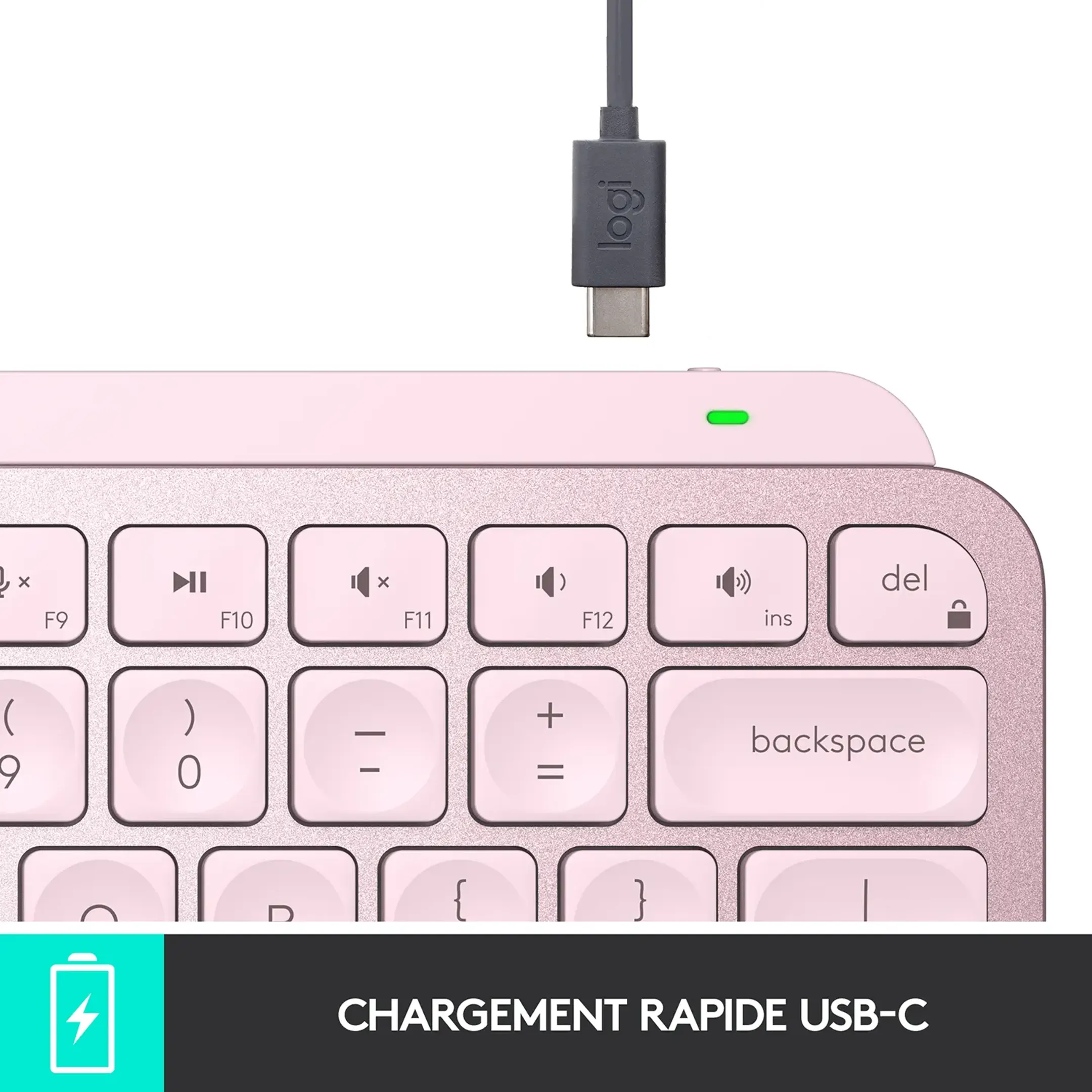 Logitech MX Keys Mini - Rose (AZERTY FR) image