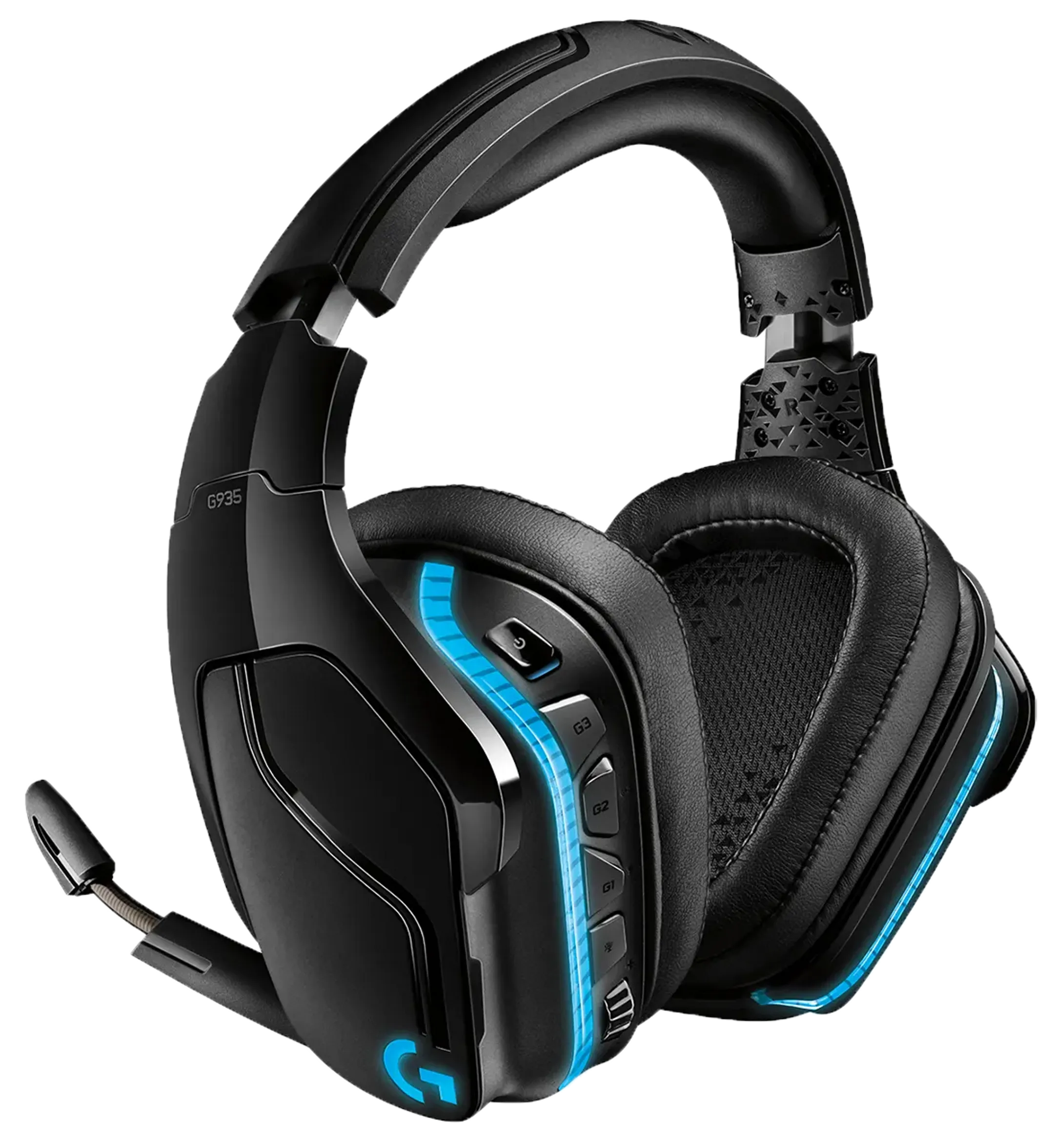 Casque gaming sans fil 7.1 surround Lightsync G935 - Noir