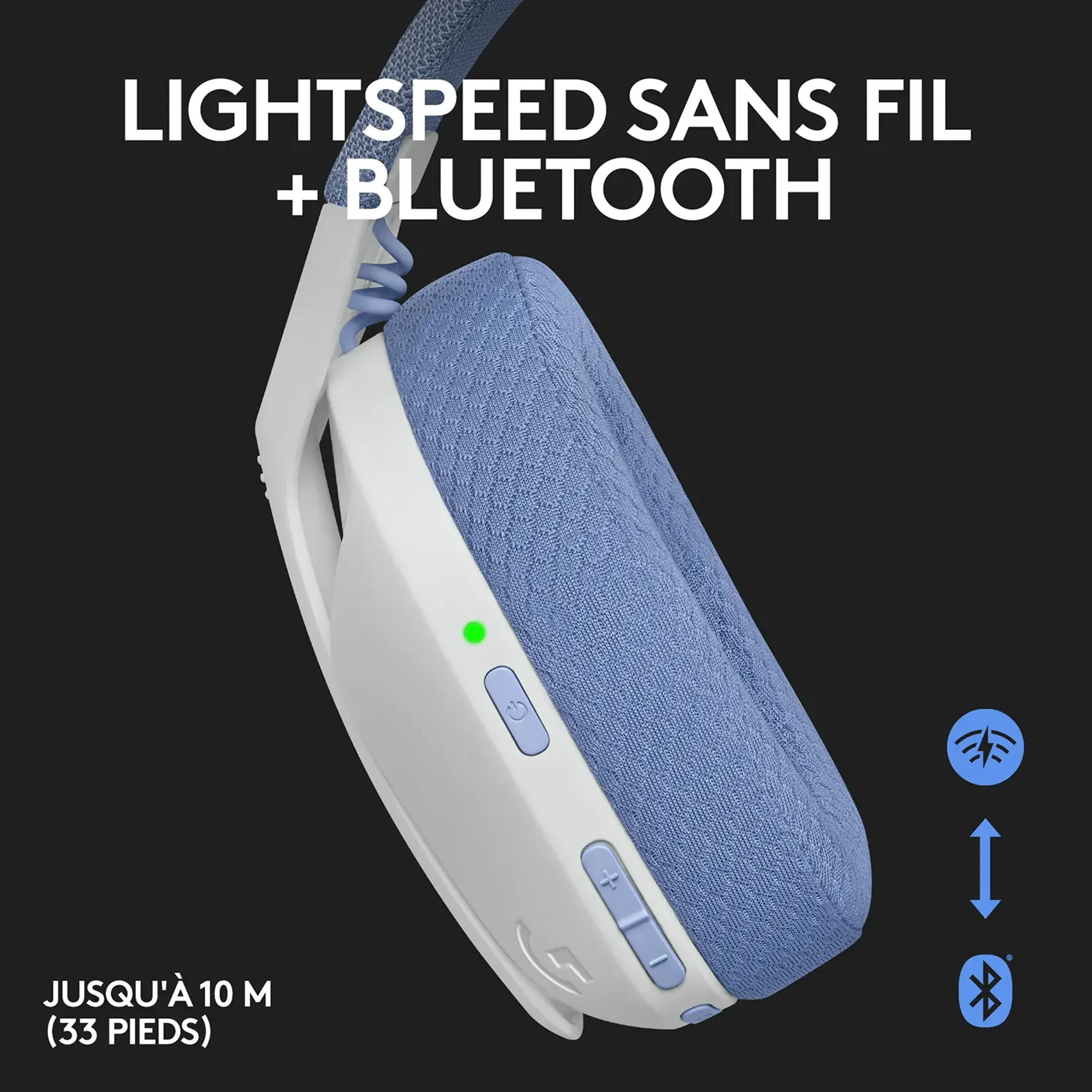 Logitech G G435 Casque gaming sans fil lightspeed - Blanc image