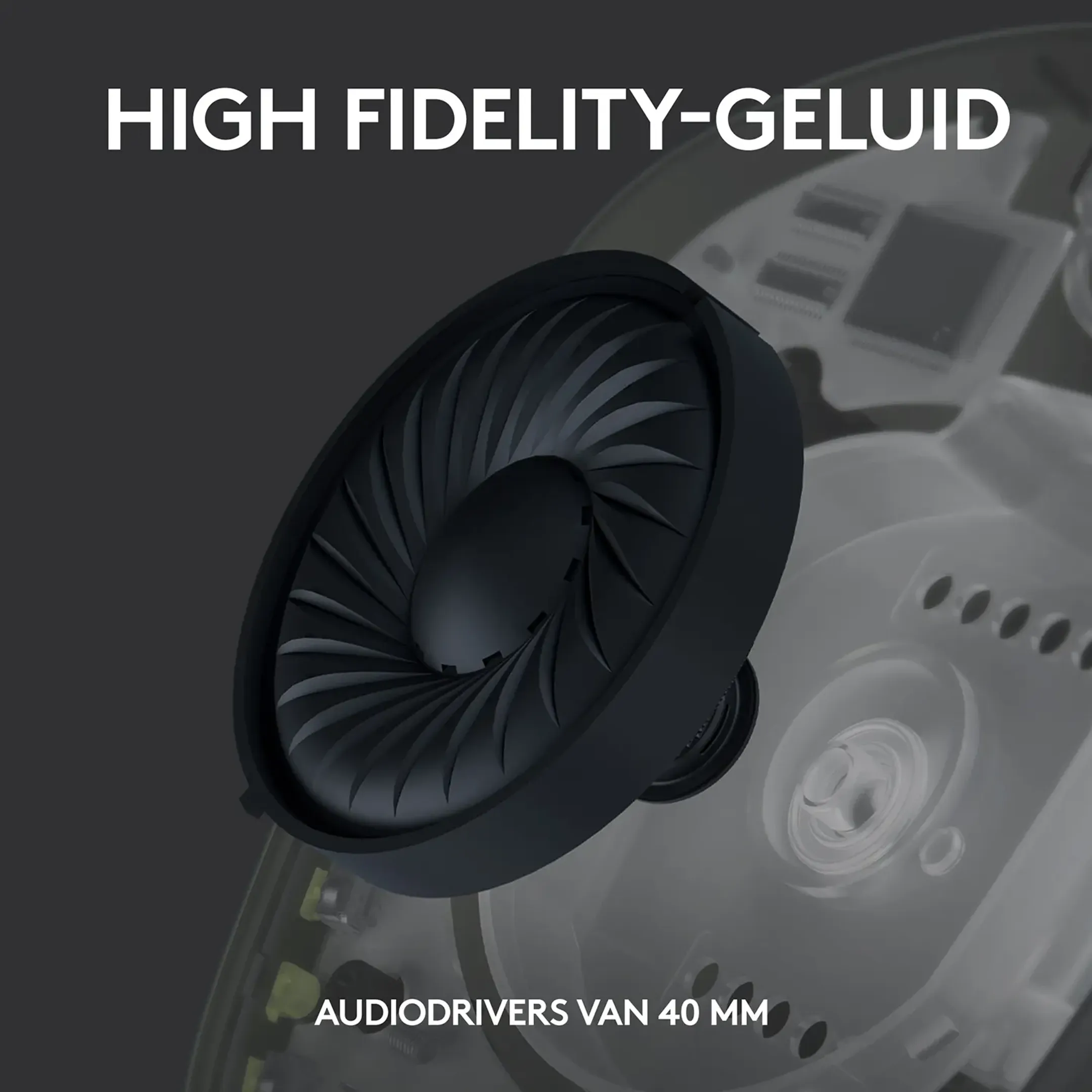 Logitech G G435 Lightspeed Gamingheadset - Zwart image