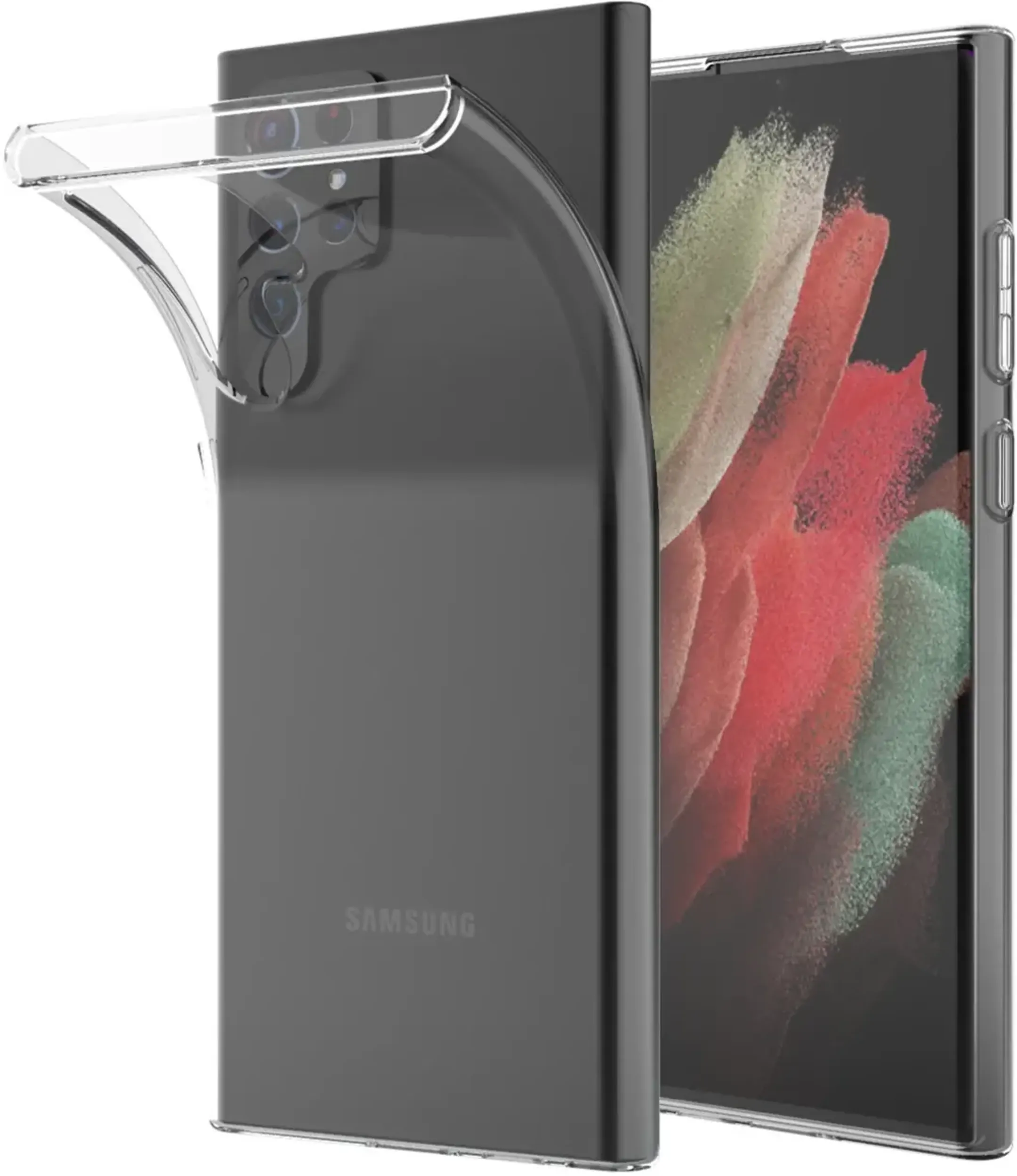 Backcover Souple voor Galaxy S22 Ultra - Transparant