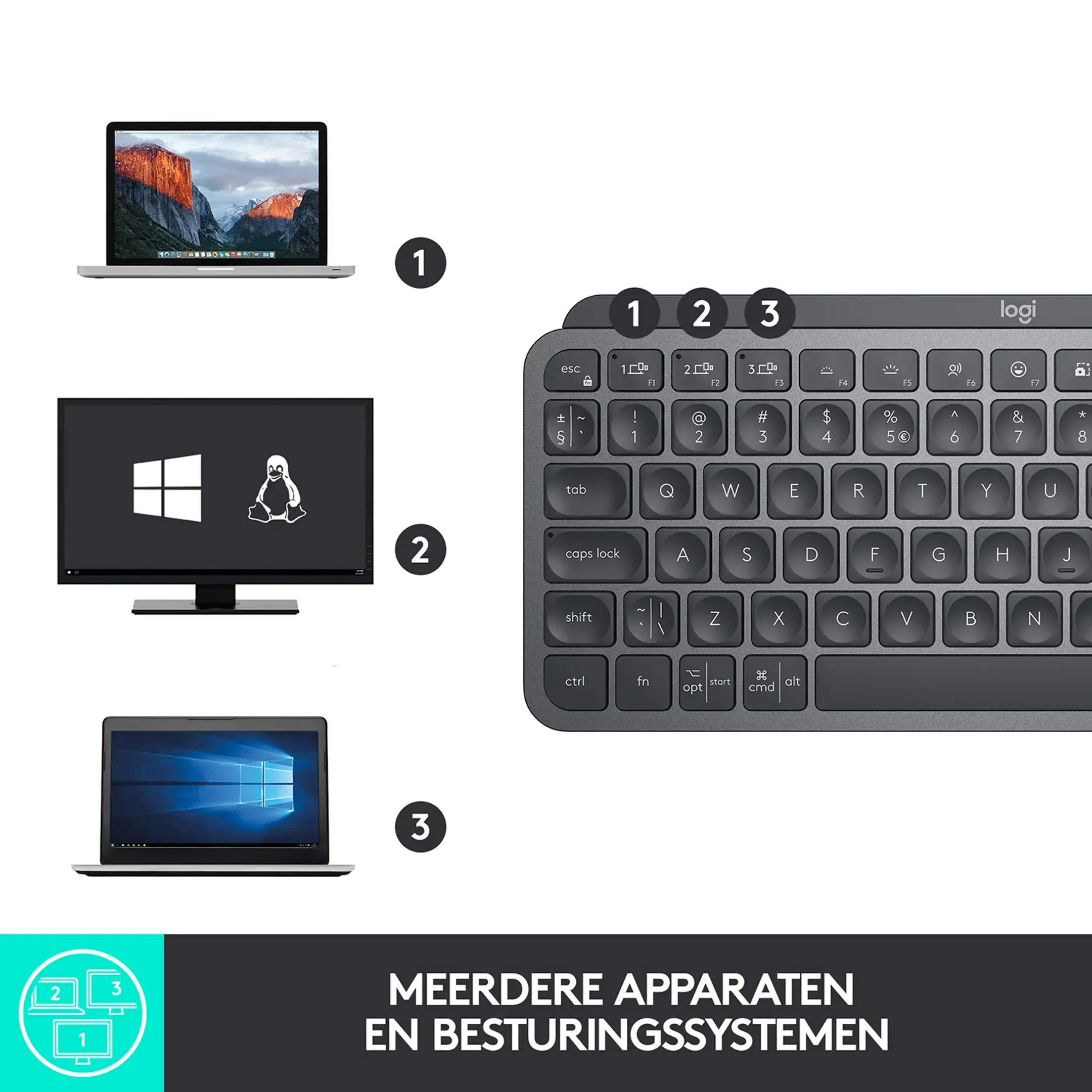 Logitech MX Keys Mini - Graphite (AZERTY FR) image
