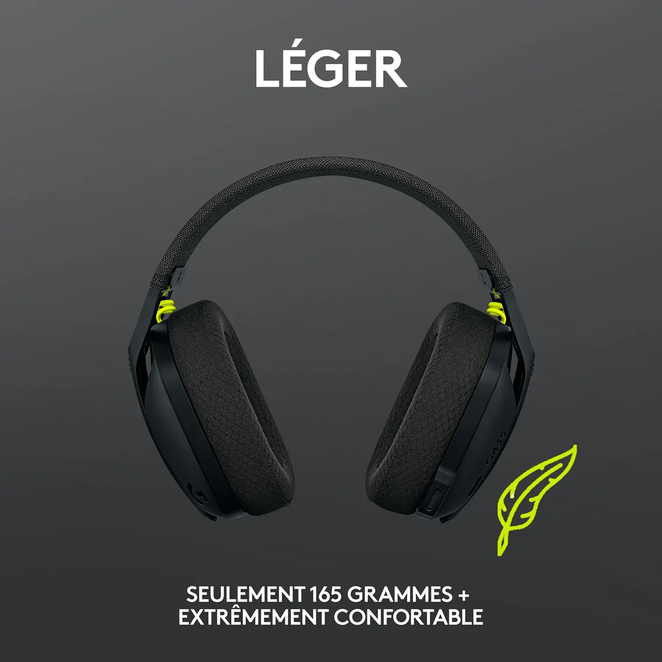Logitech G G435 Casque gaming sans fil lightspeed - Noir image