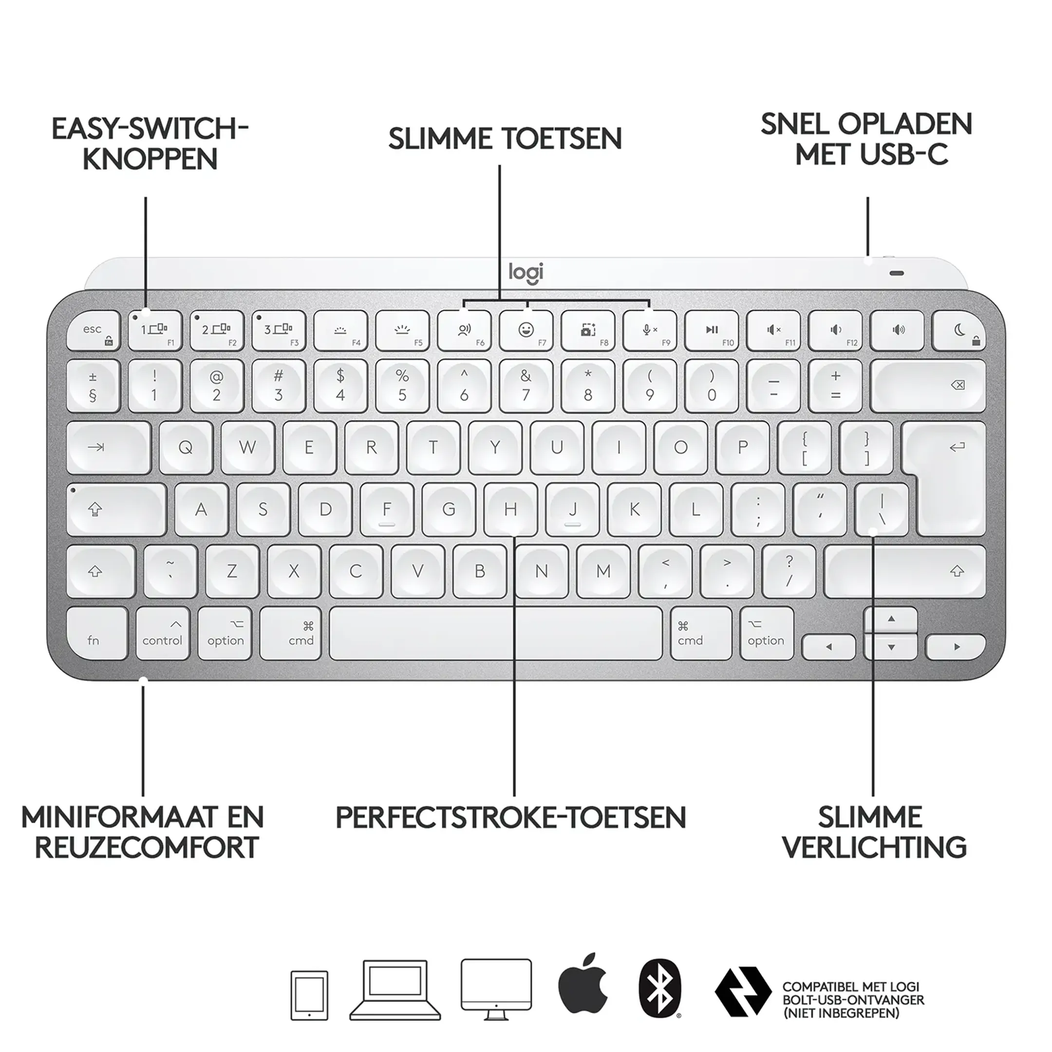 Logitech MX Keys Mini voor Mac (AZERTY FR) image