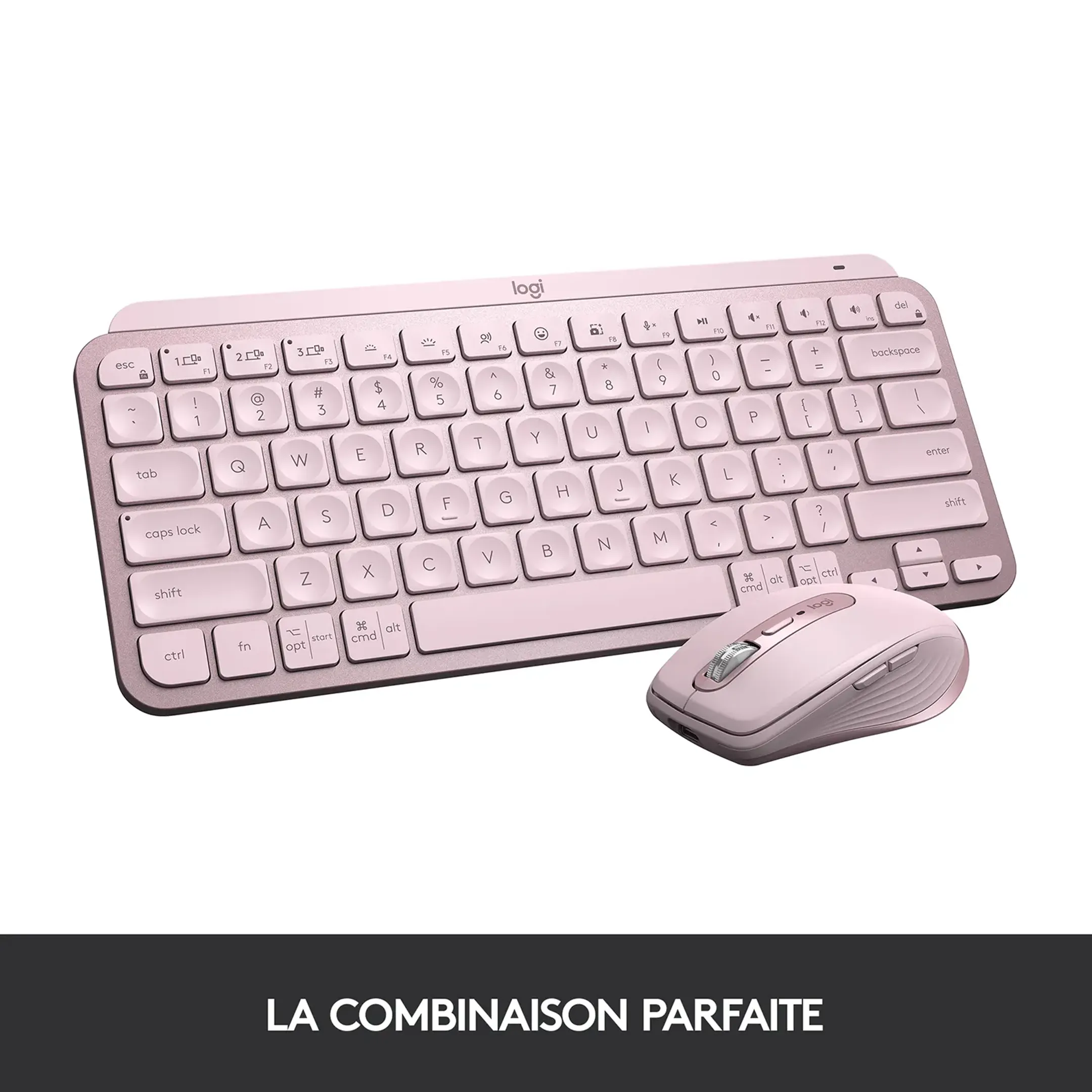 Logitech MX Keys Mini - Rose (AZERTY FR) image