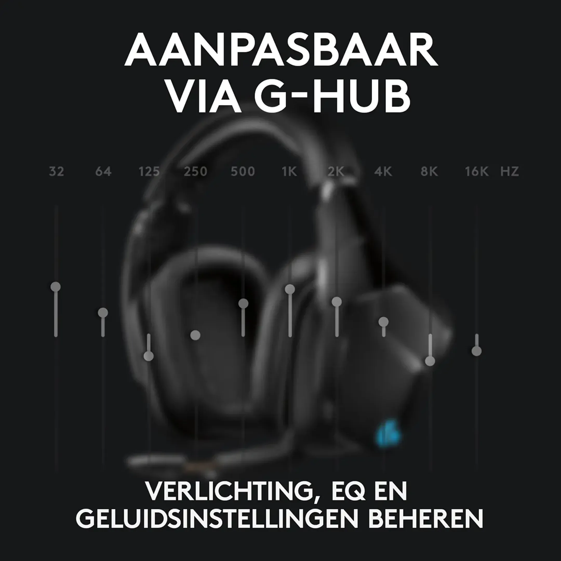 Logitech G G935 7.1 surround Lightsync gaming headset - Zwart image