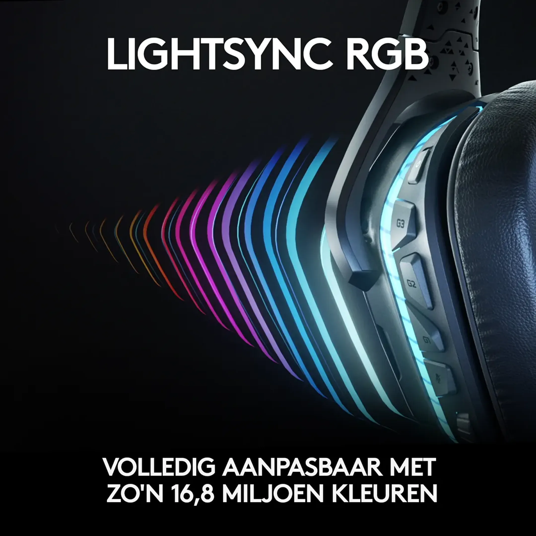 Logitech G G935 7.1 surround Lightsync gaming headset - Zwart image