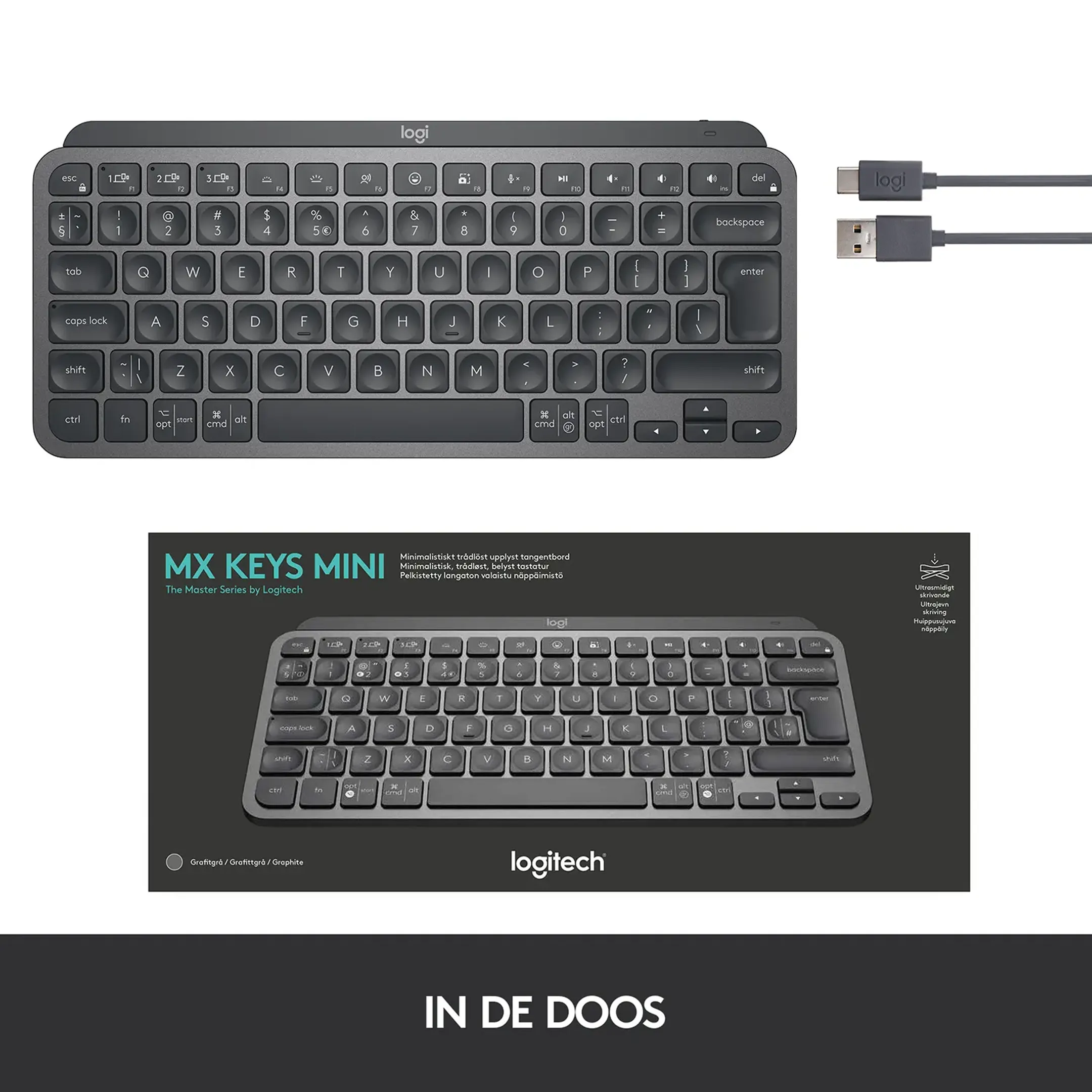 Logitech MX Keys Mini - Graphite (AZERTY FR) image