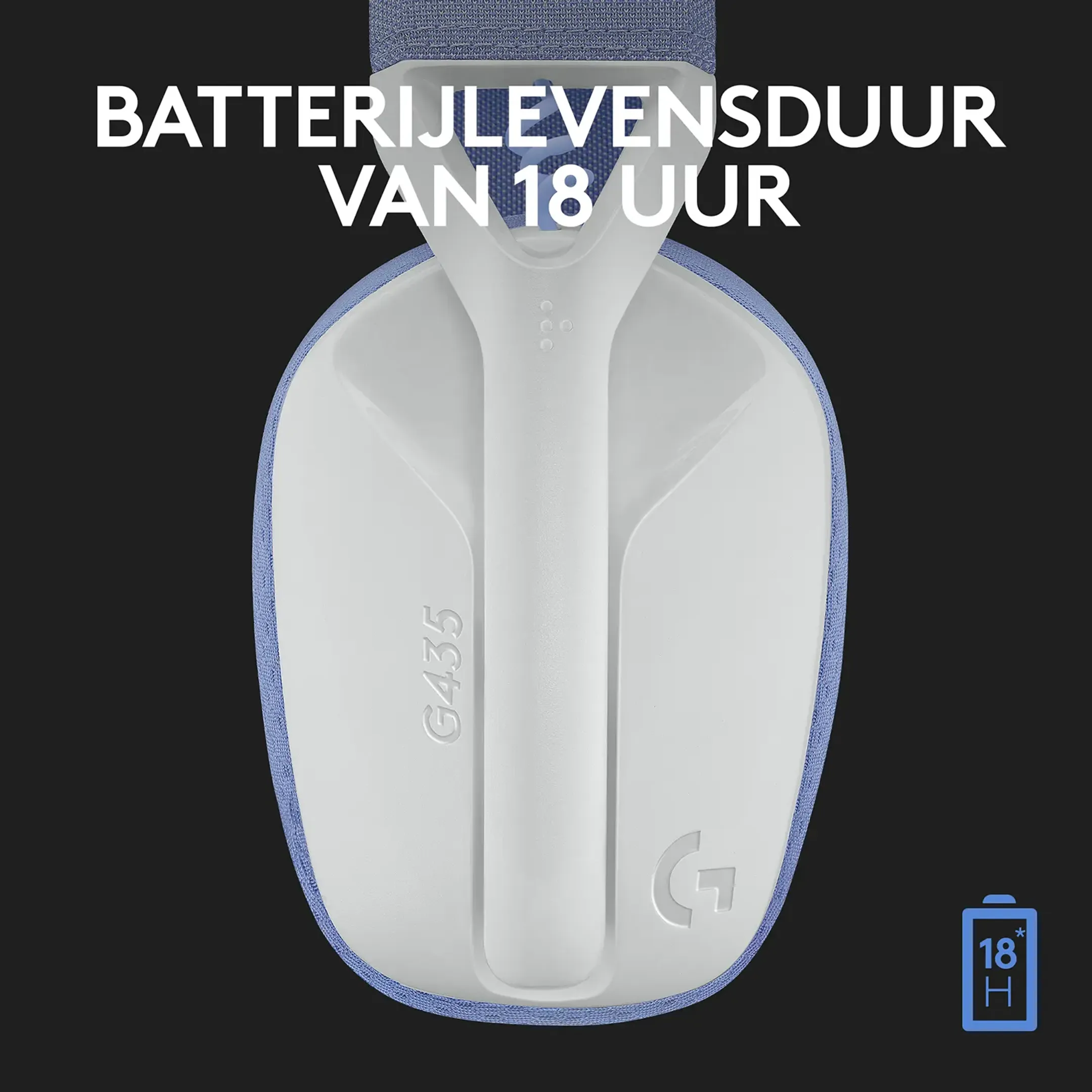 Logitech G G435 Lightspeed Gamingheadset - Wit image
