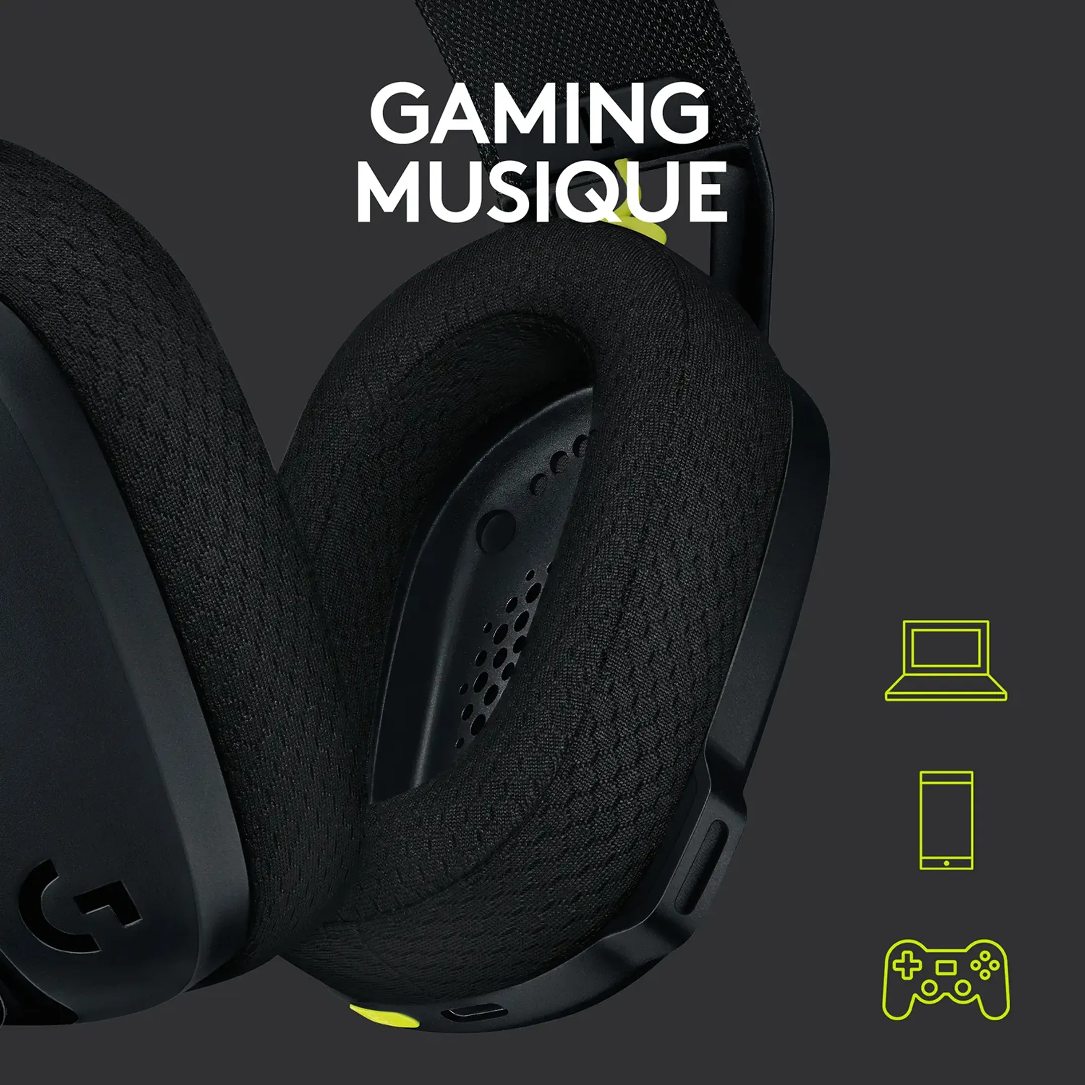 Logitech G G435 Casque gaming sans fil lightspeed - Noir image