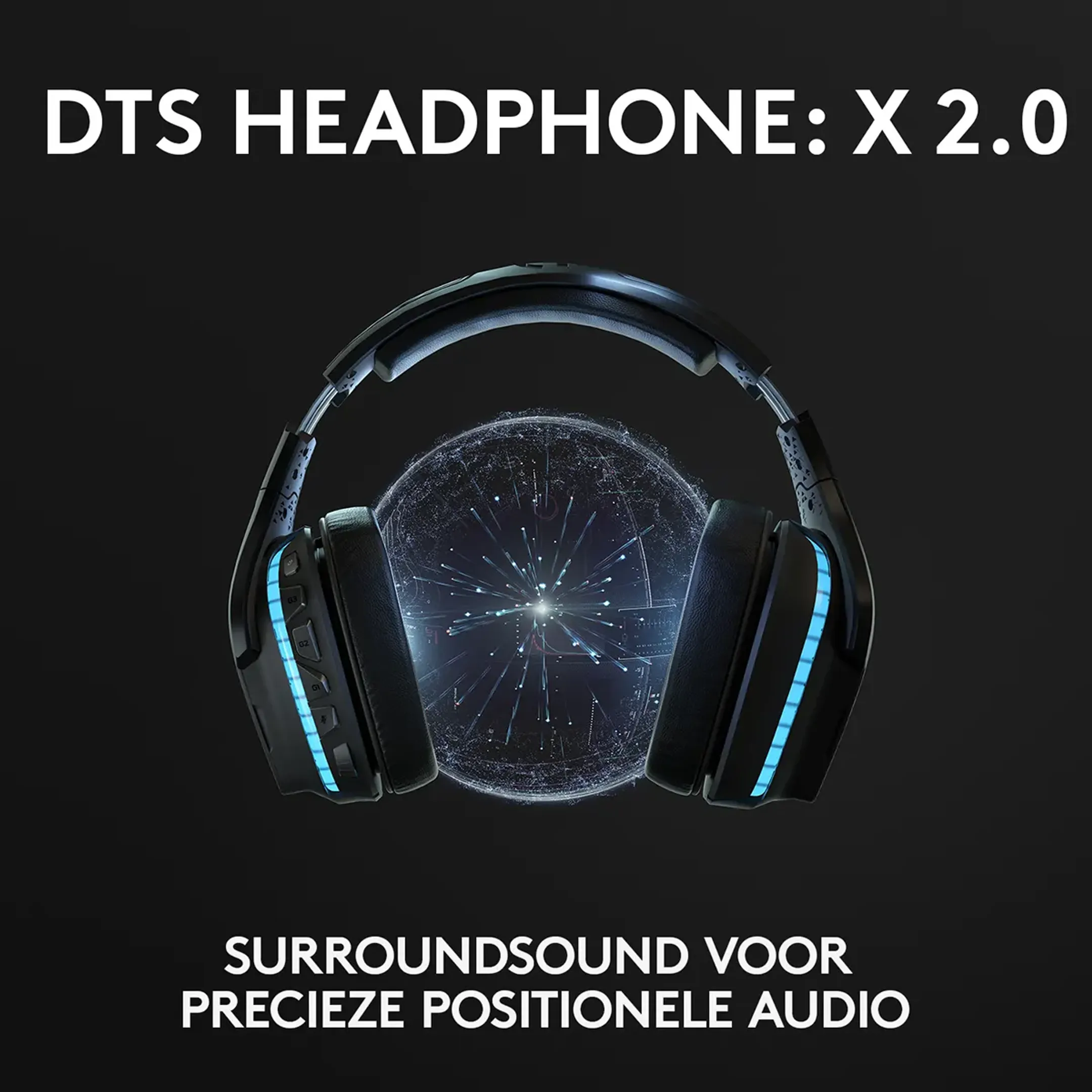 Logitech G G935 7.1 surround Lightsync gaming headset - Zwart image