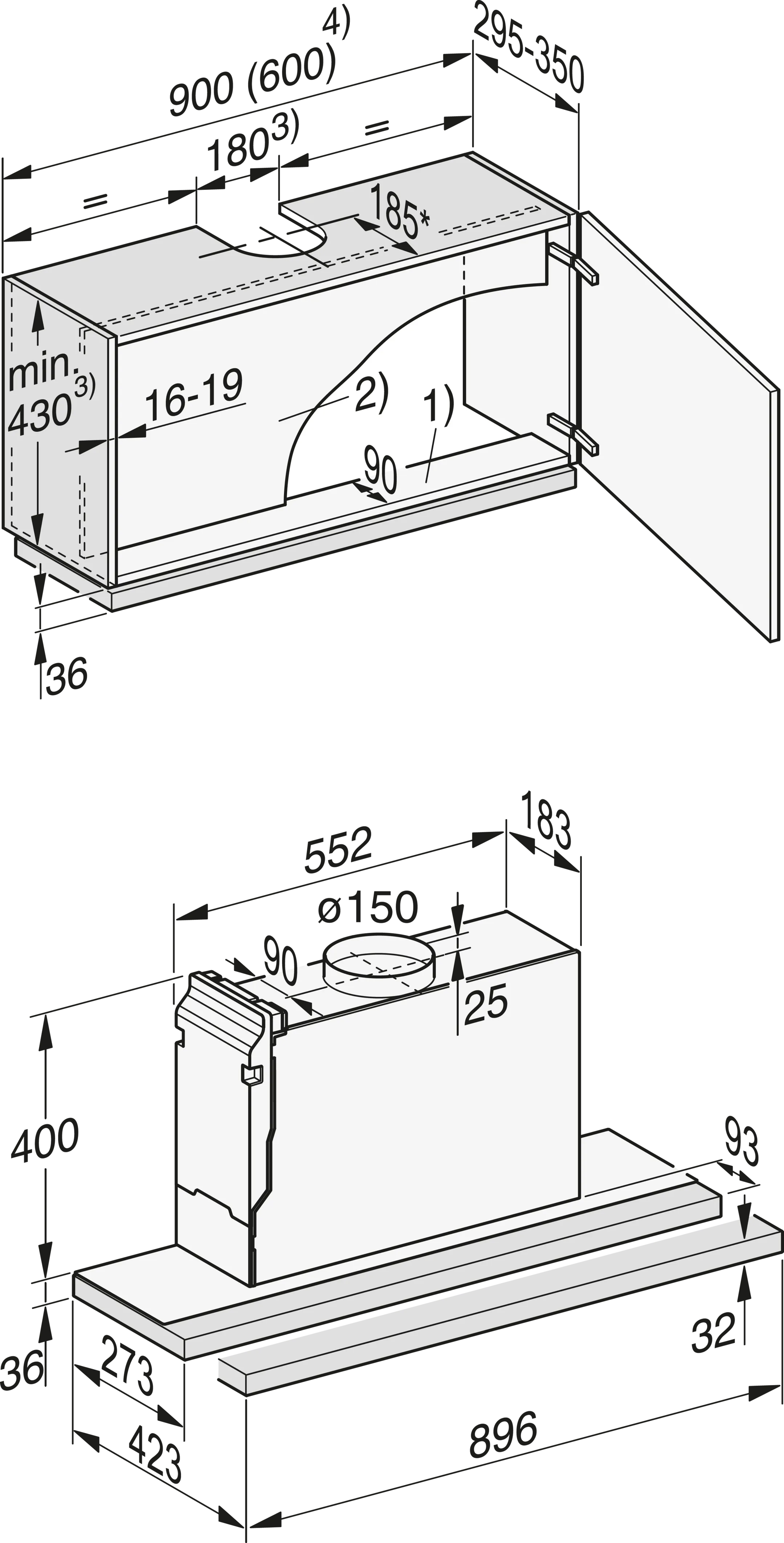 Miele Telescopische dampkap DAS 2920 image
