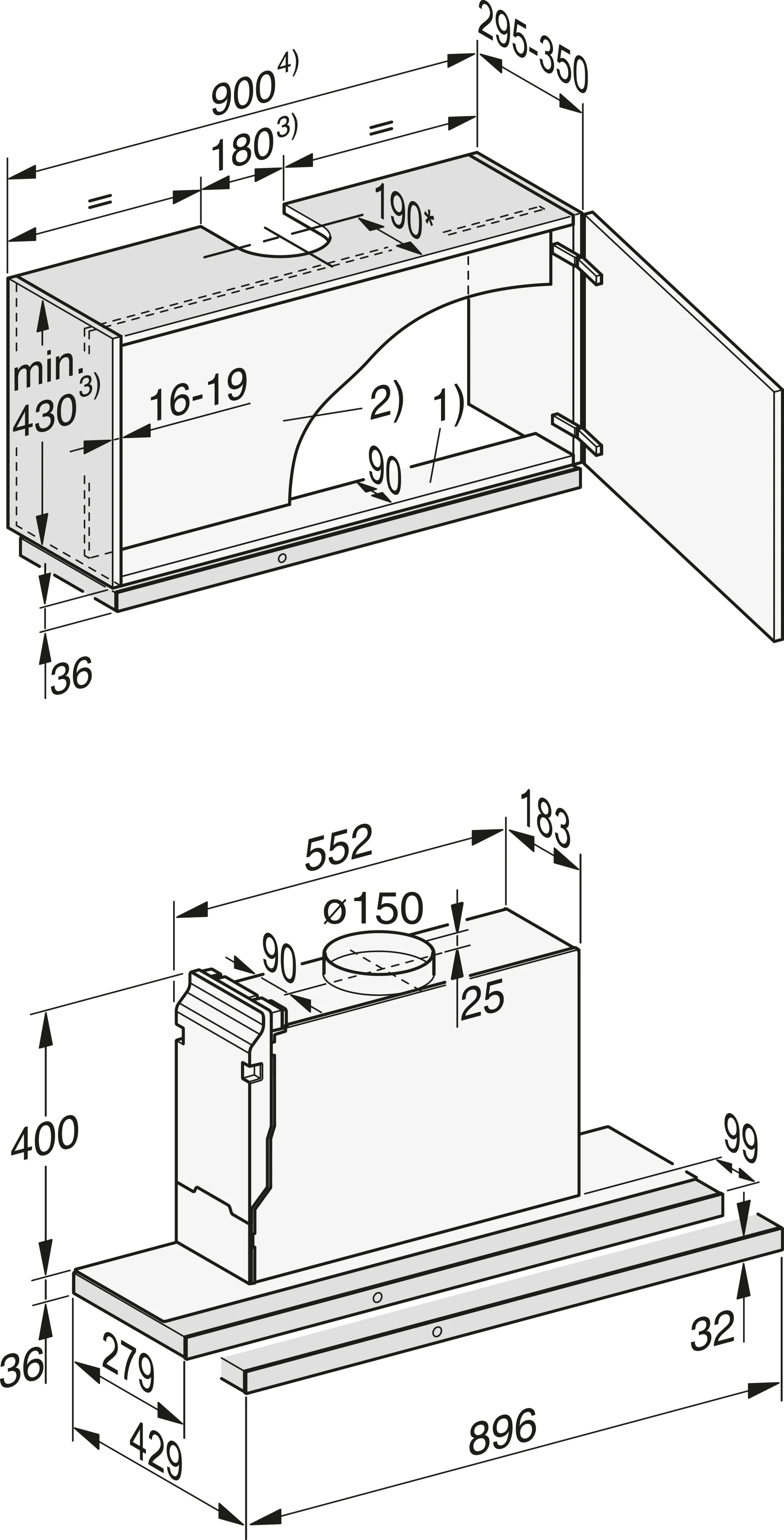 Miele Telescopische dampkap DAS 4930 image