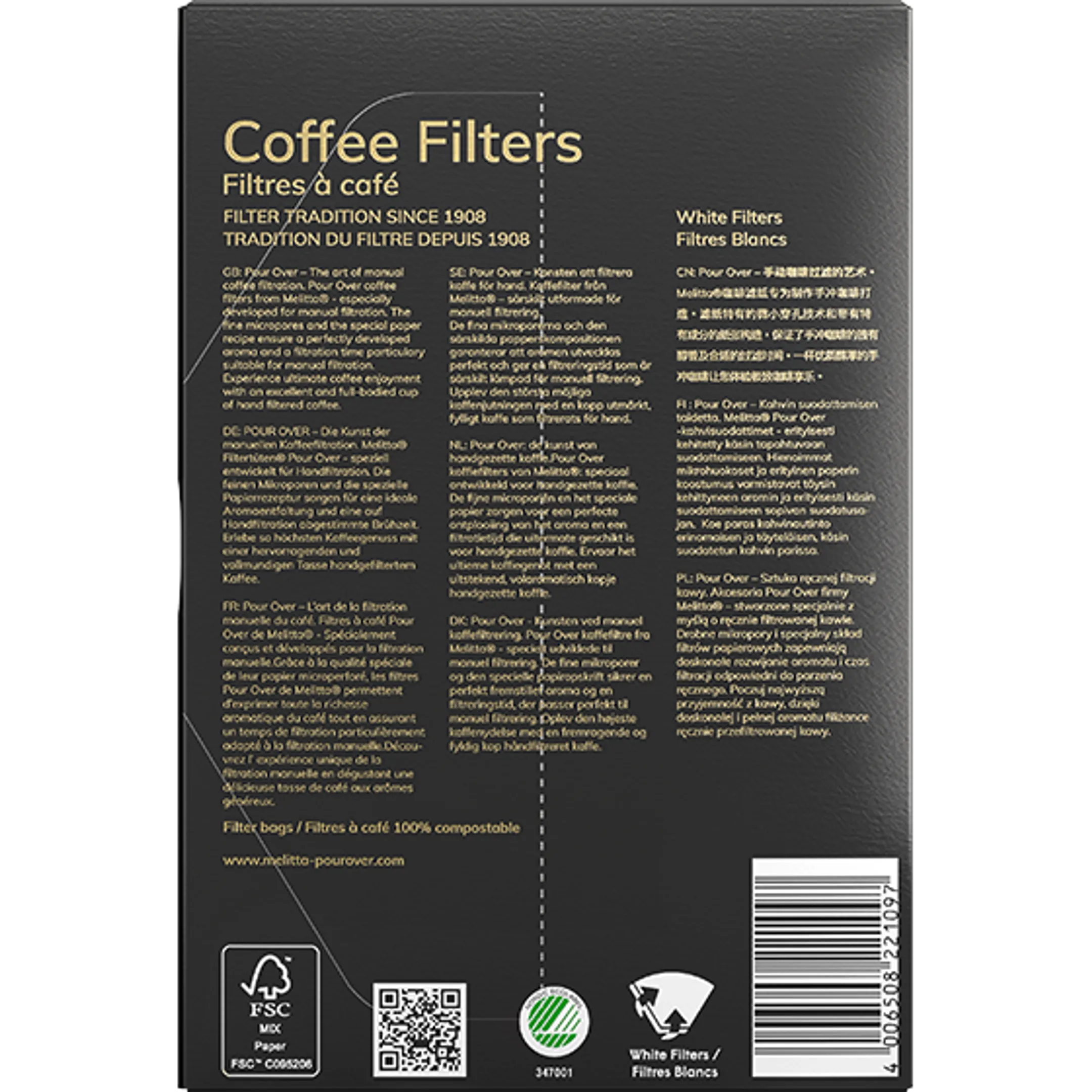 Melitta Koffie filters 1x4/40 image