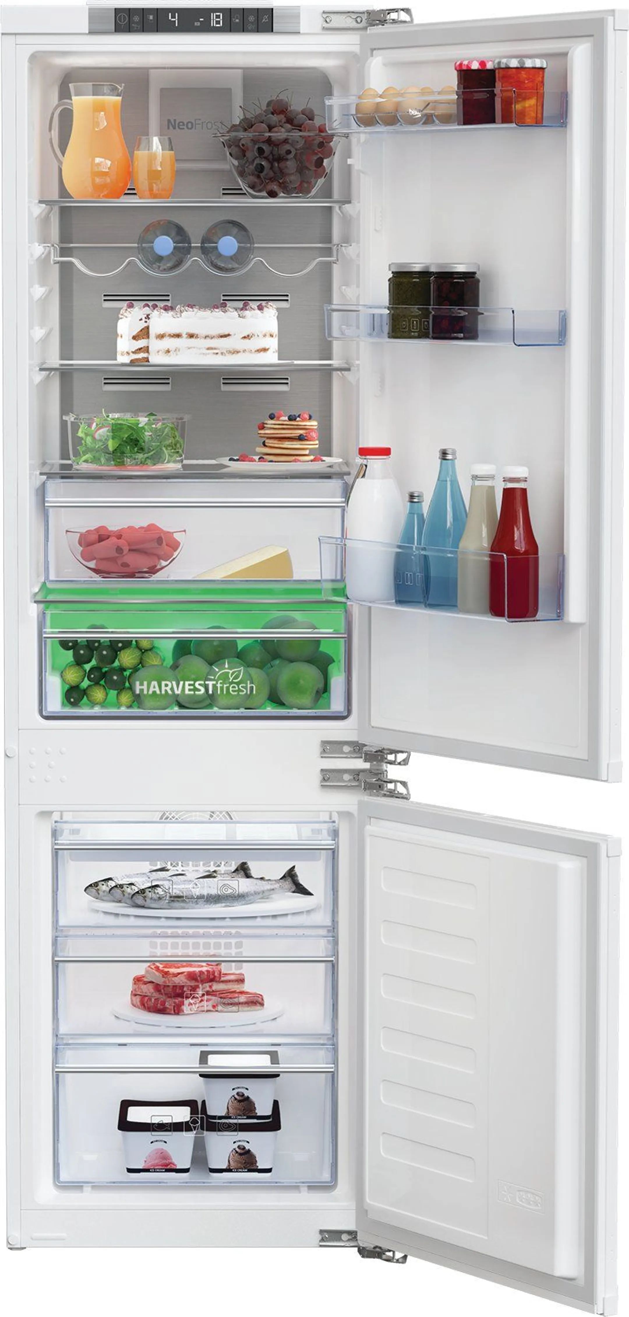 Beko Combi frigo congélateur encastrable BCNA275E4FN image