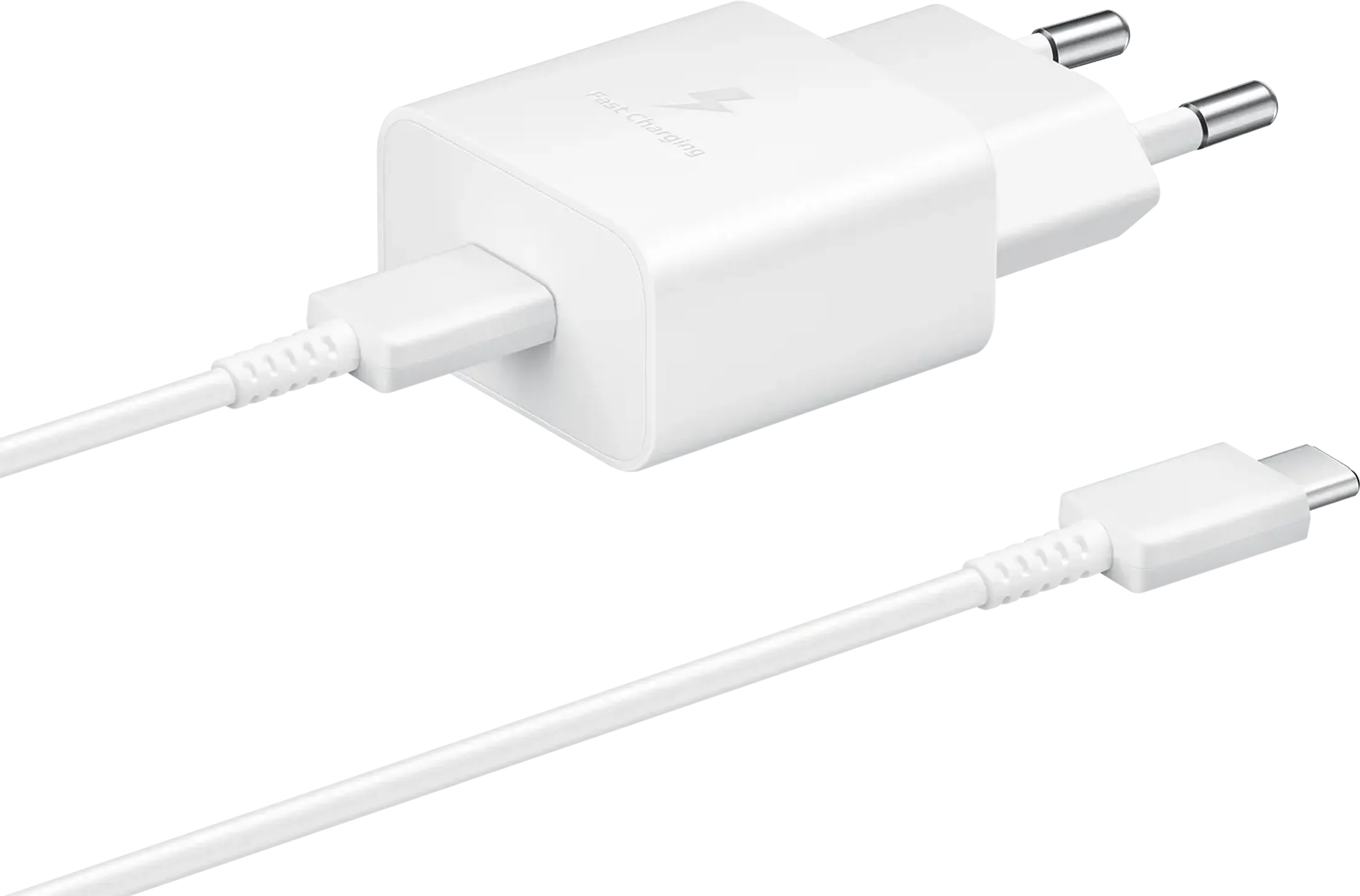 15 W USB C netstroomlader - White Flower